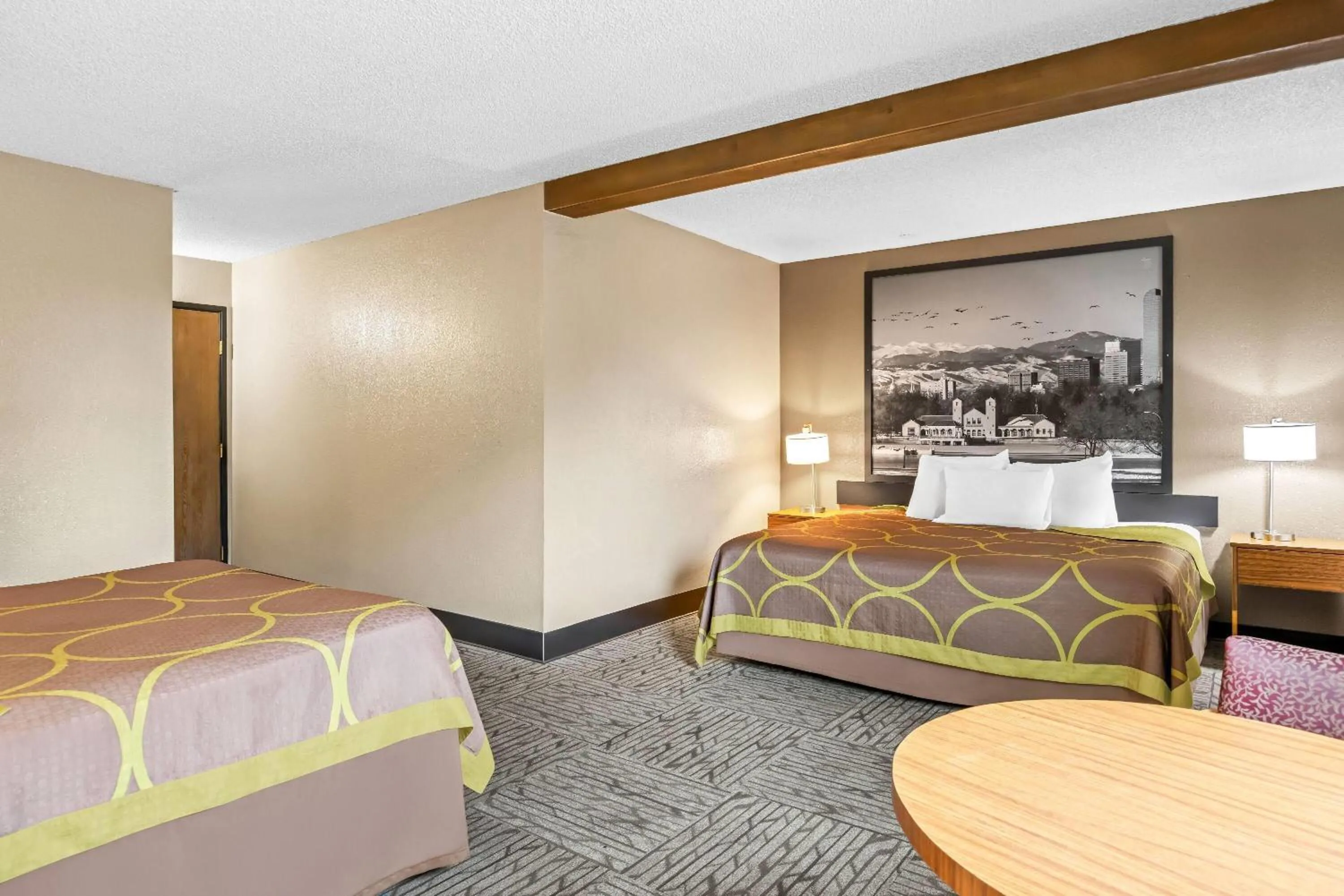 Bed in Super 8 by Wyndham Colorado Springs Peterson Space Force