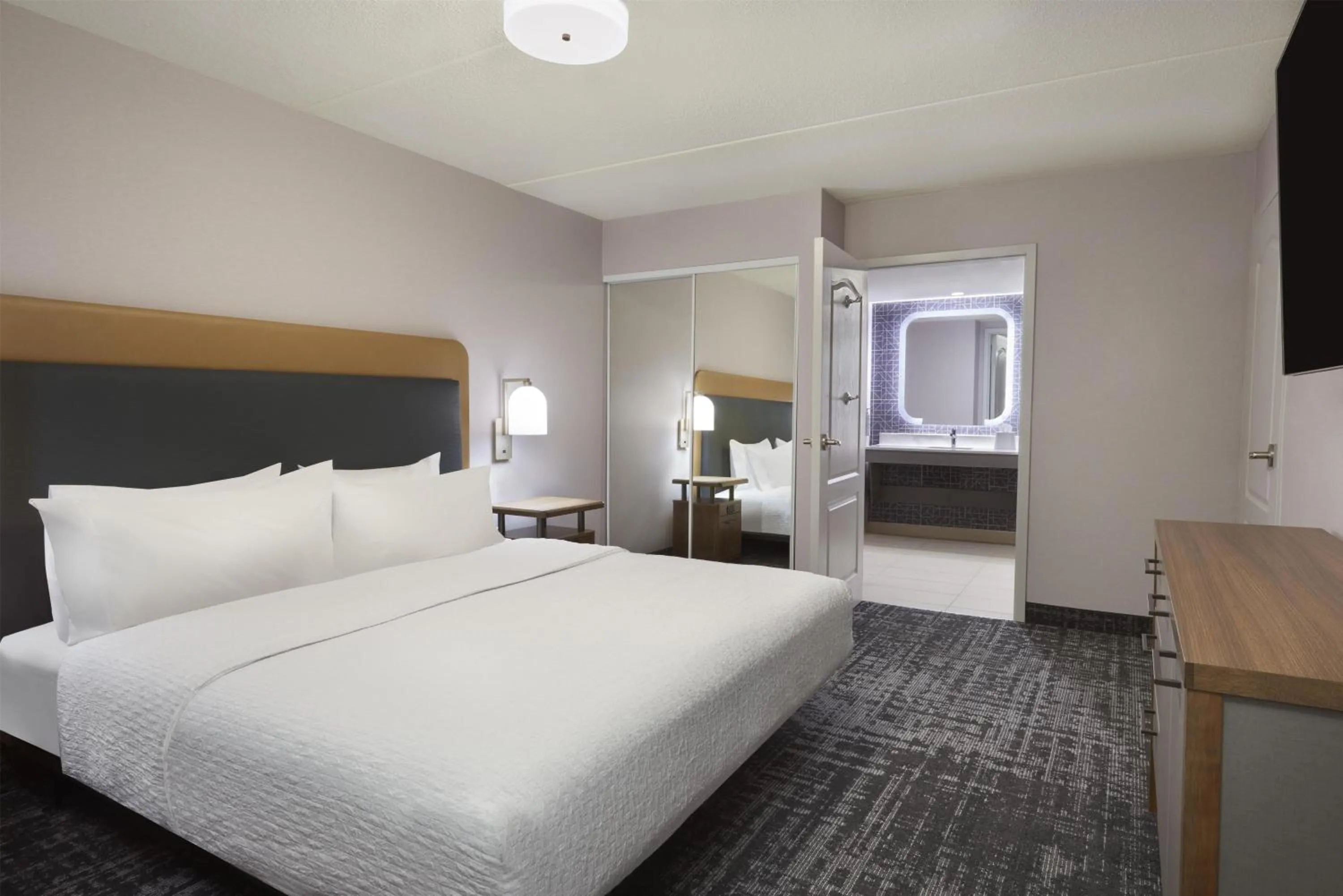 Bed in Homewood Suites by Hilton Toronto Vaughan