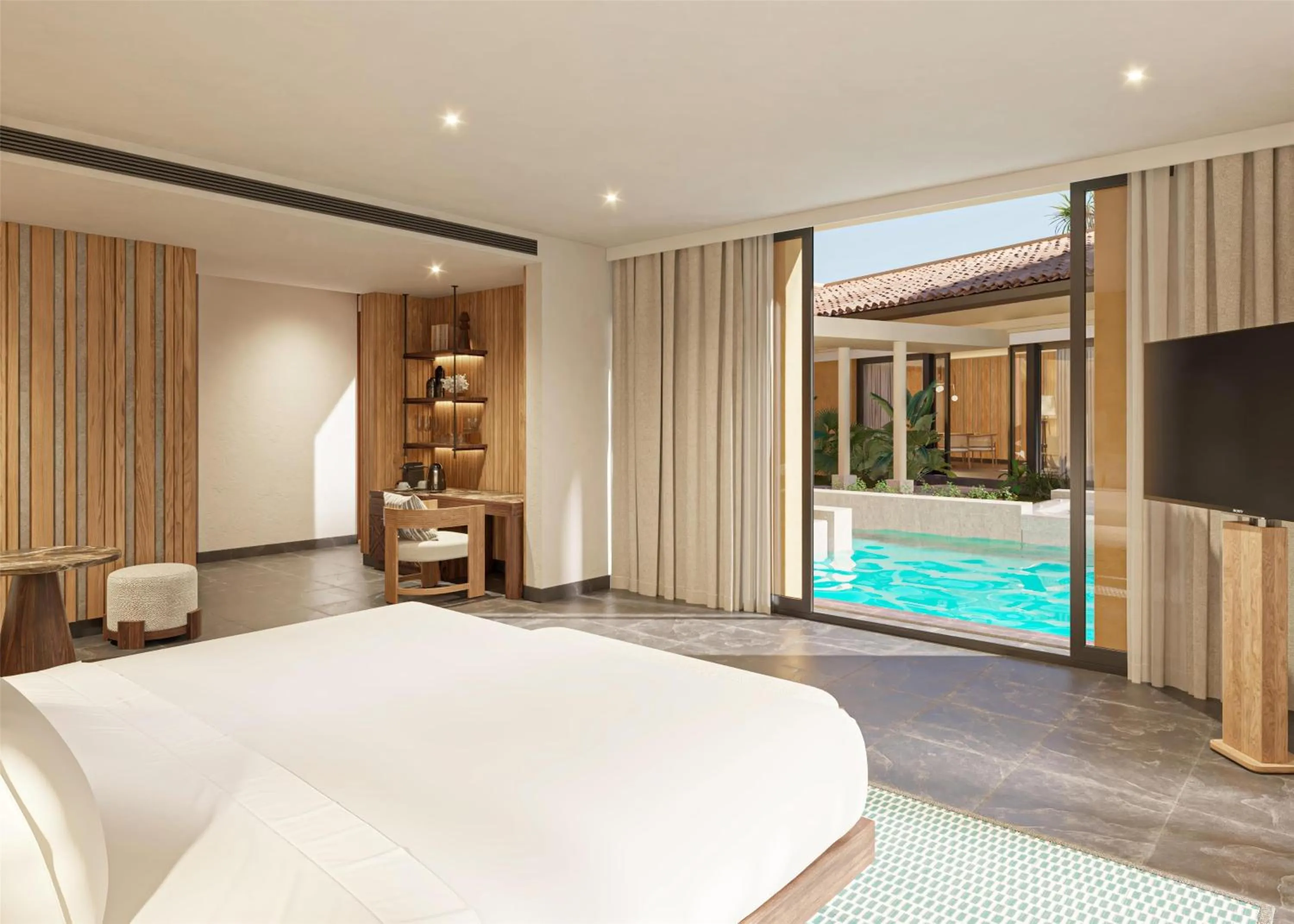 Bedroom, Bed in Banyan Tree Mayakoba