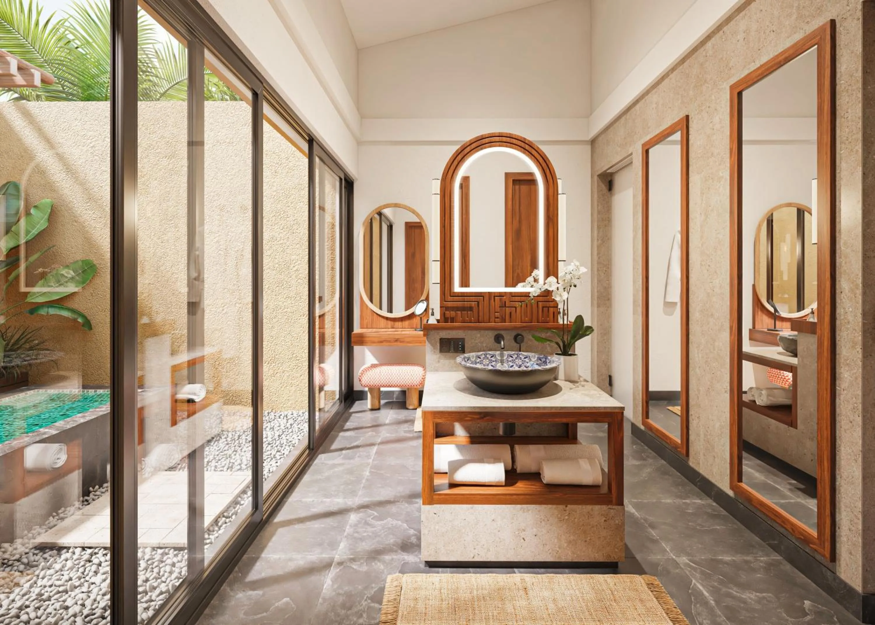 Bathroom in Banyan Tree Mayakoba