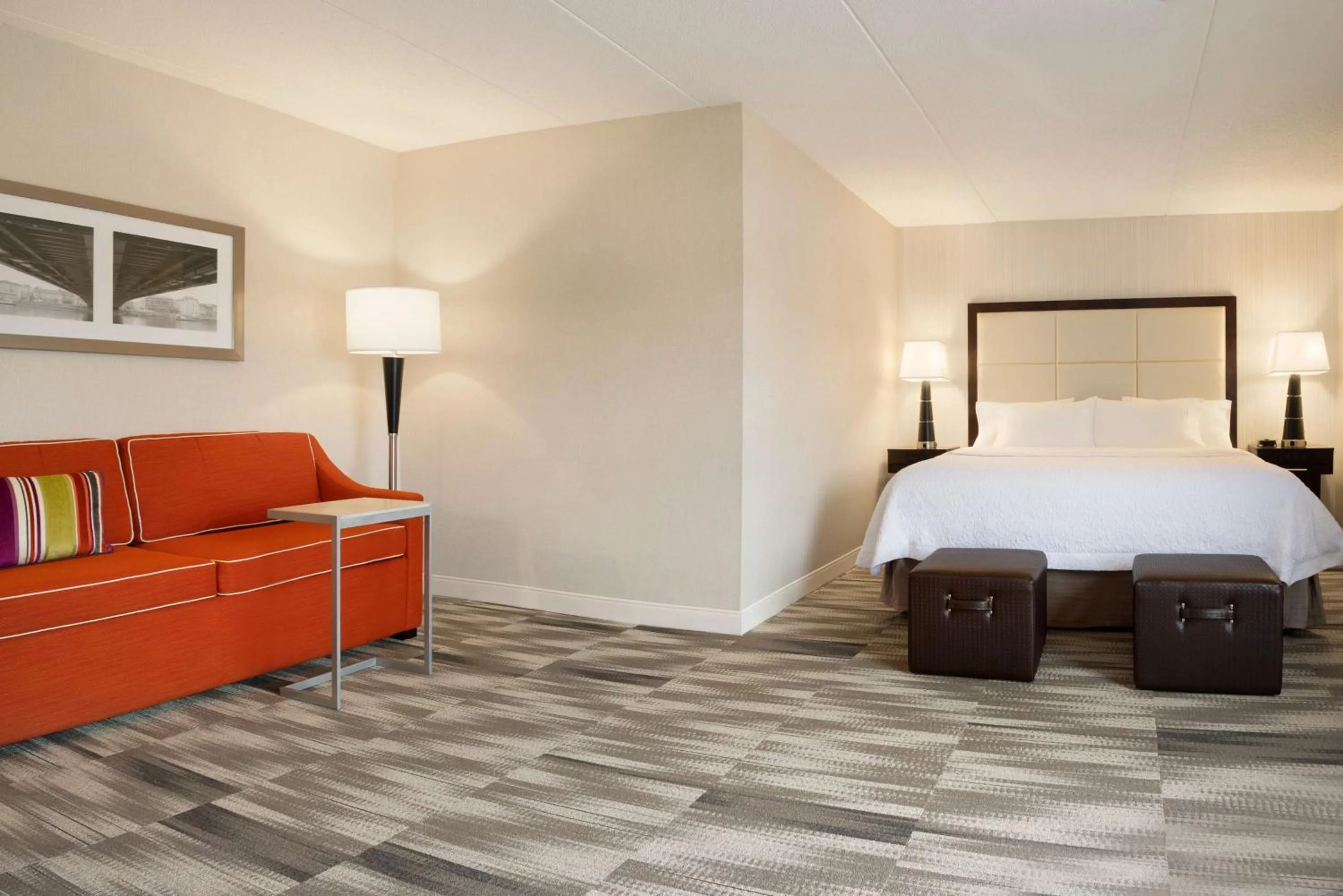 Bed in Hampton Inn Lehighton - Jim Thorpe