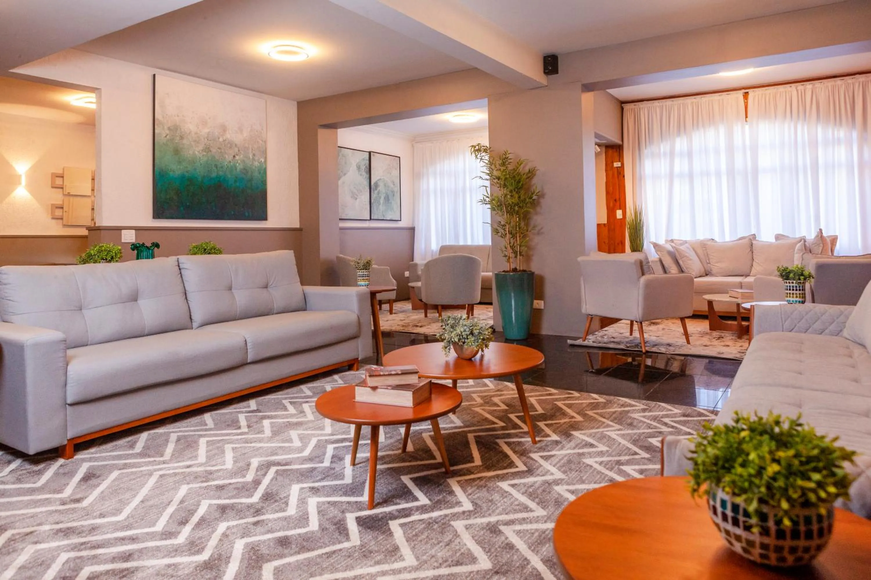 Living room in Hotel Leão da Montanha