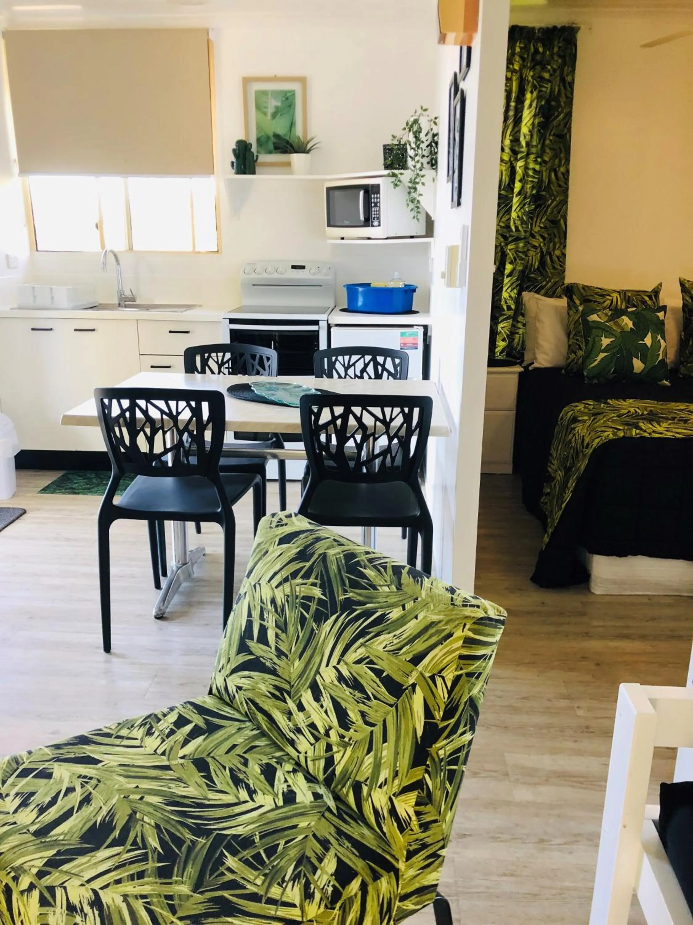 Living room in Maroochy River Bungalows