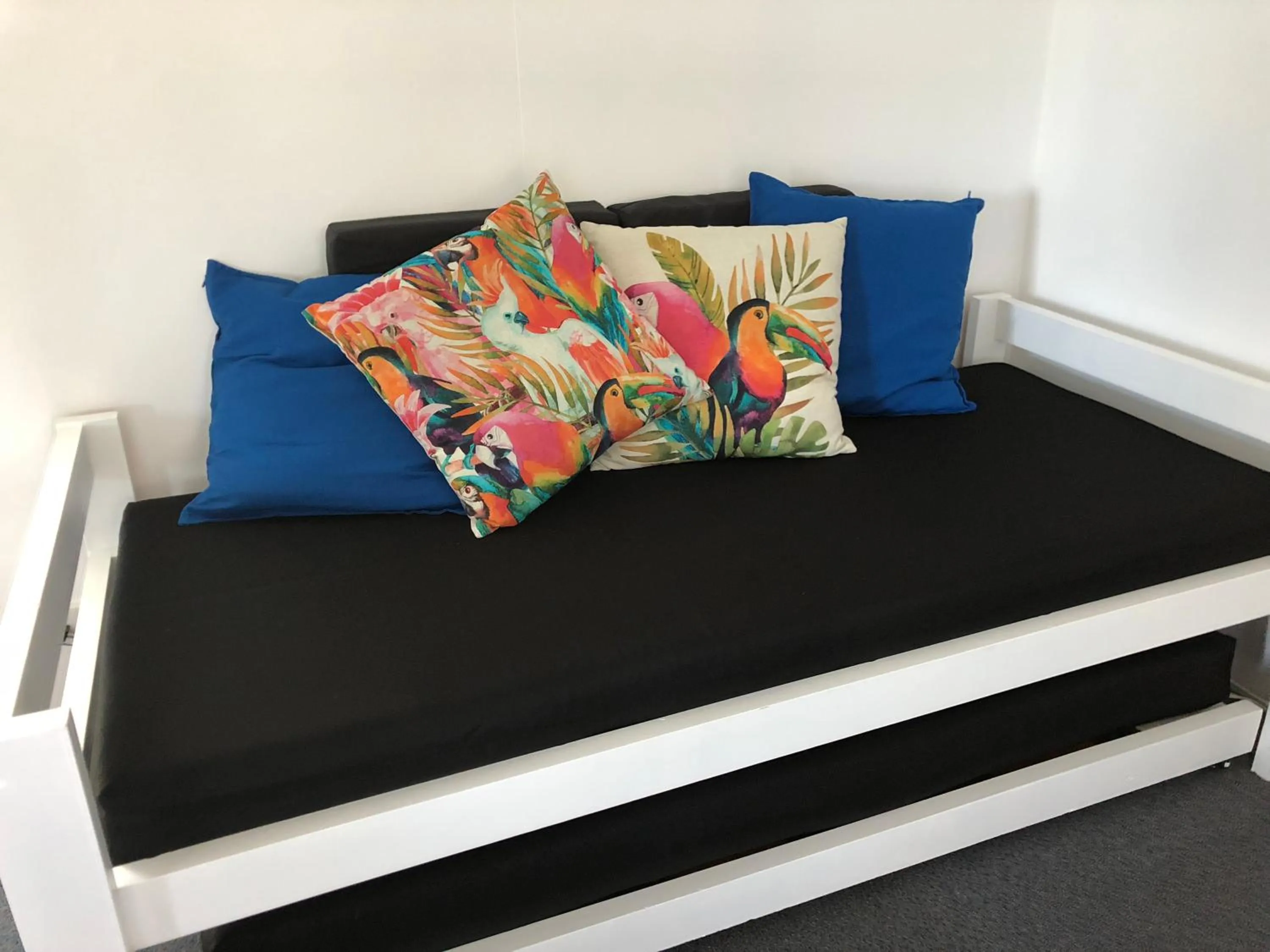 Bed in Maroochy River Bungalows