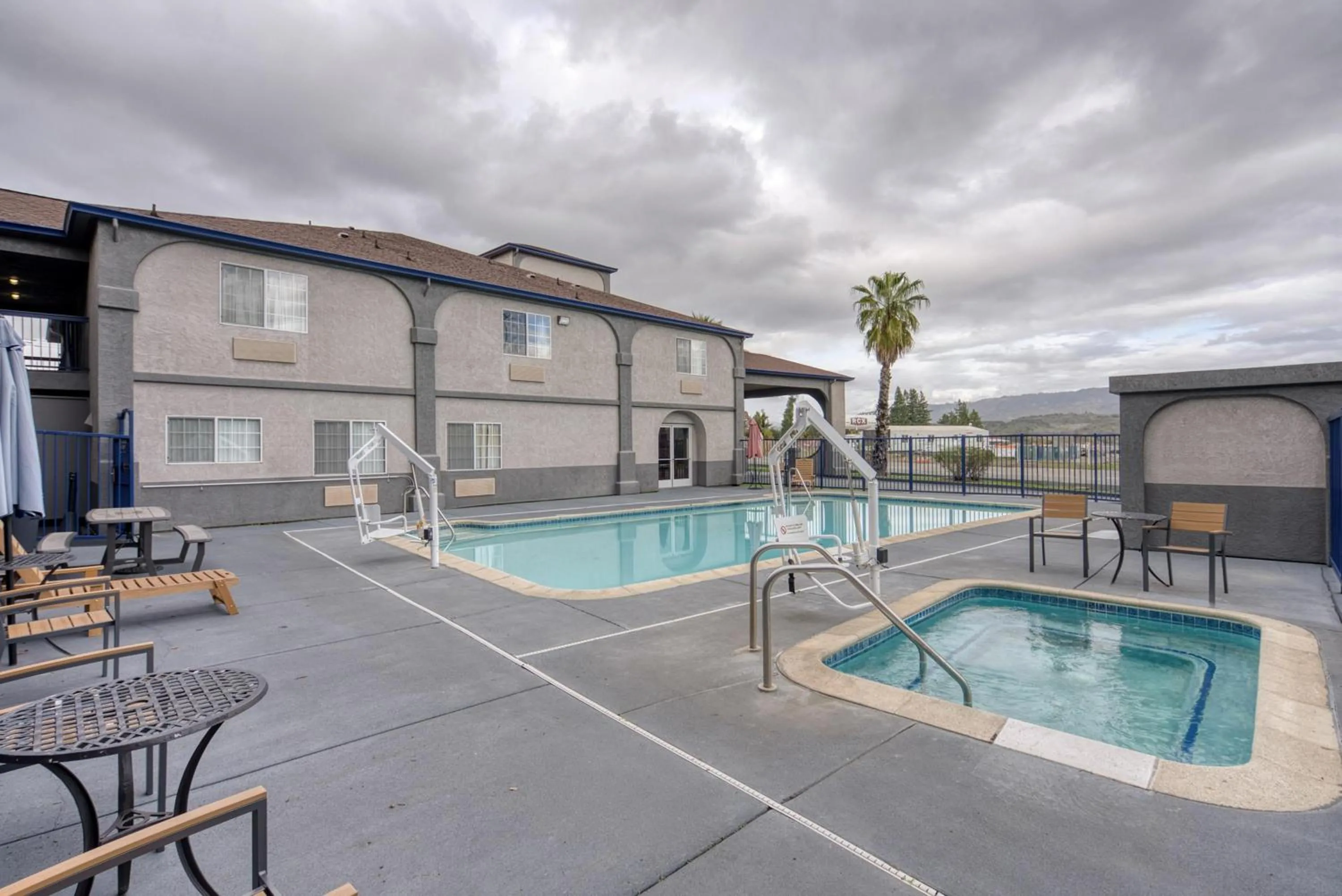 Pool view in SureStay Hotel by Best Western Ukiah