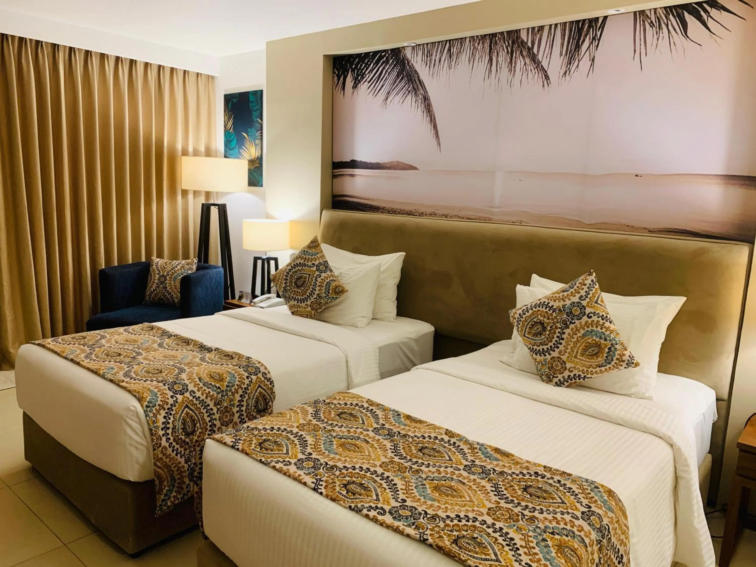Bedroom, Bed in Pegasus Reef - A Beach Resort in Colombo