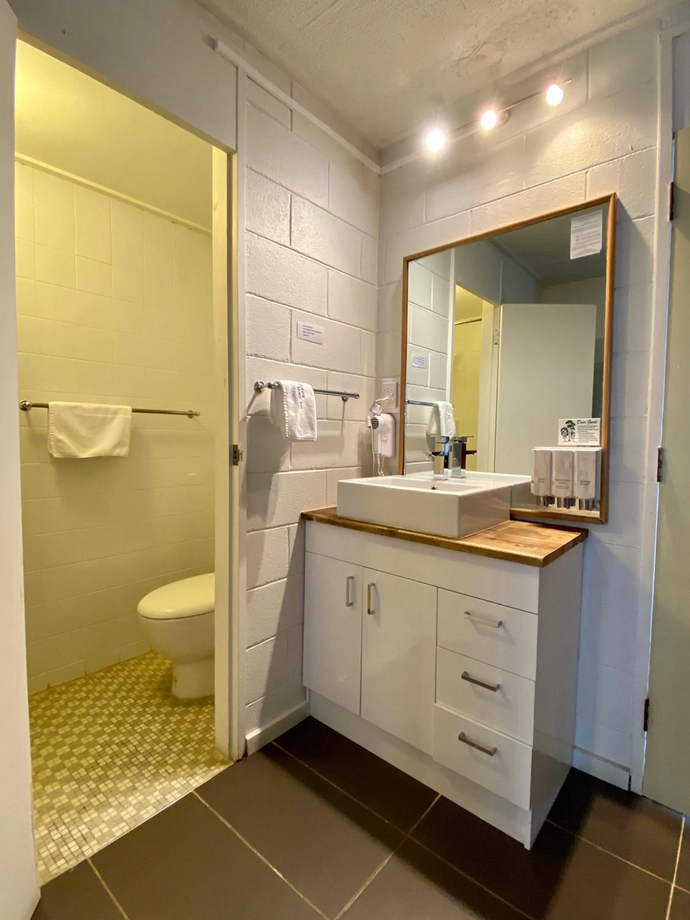 Bathroom in Snow Season Motor Inn