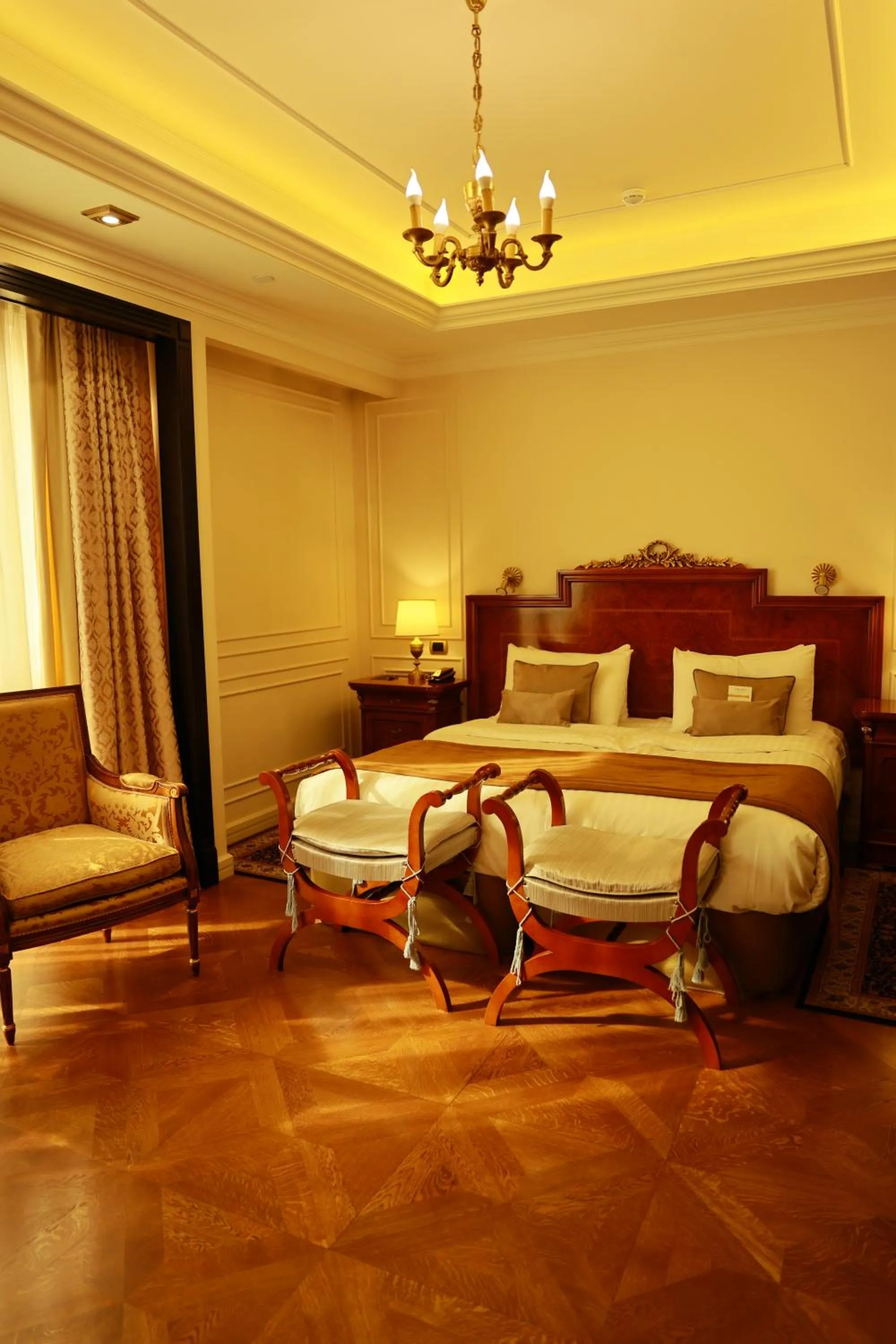 Bed in Golden Palace Hotel Yerevan