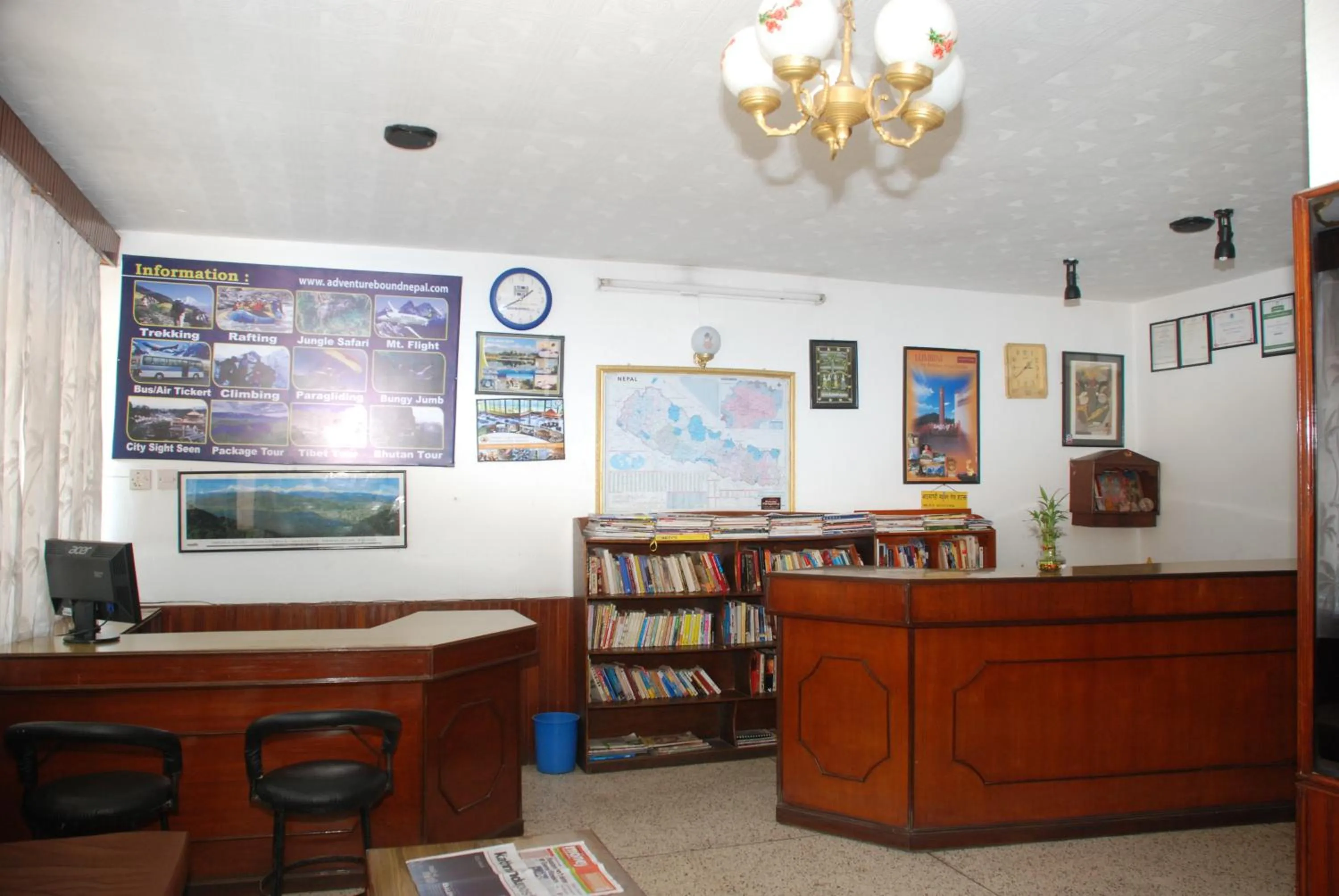 Lobby or reception in Kathmandu Madhuban Guest House