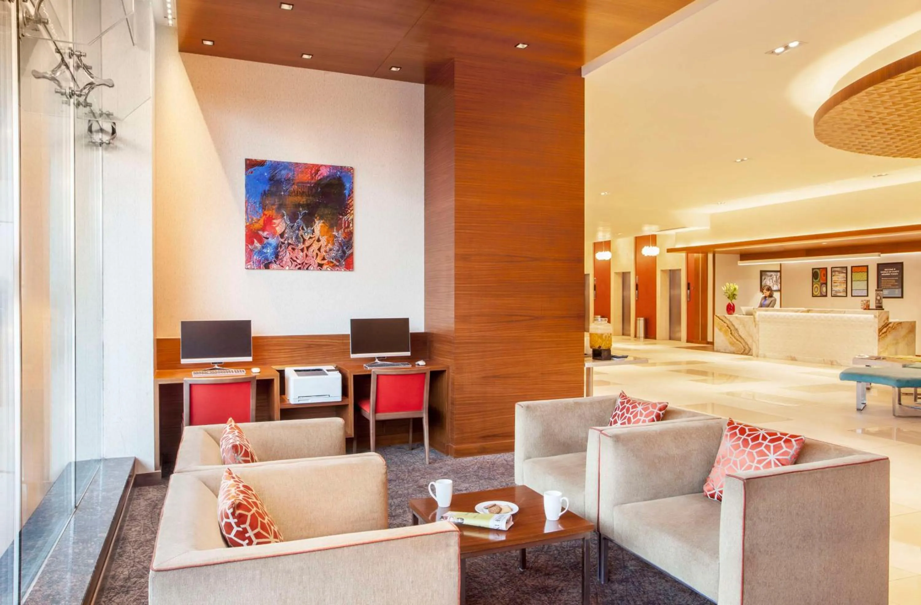 Lobby or reception in Hyatt Place Hyderabad Banjara Hills