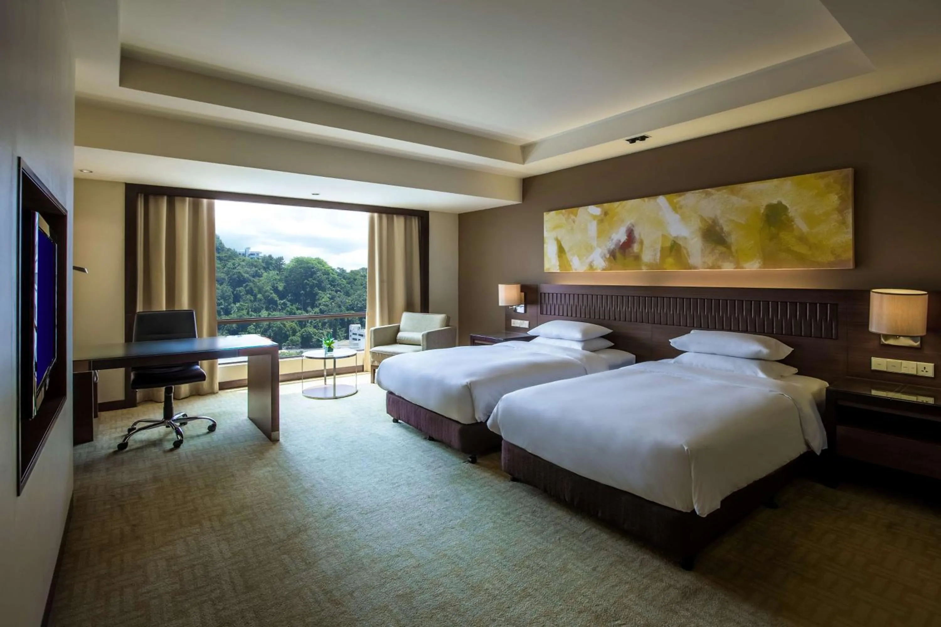Photo of the whole room, Bed in Hyatt Regency Kinabalu