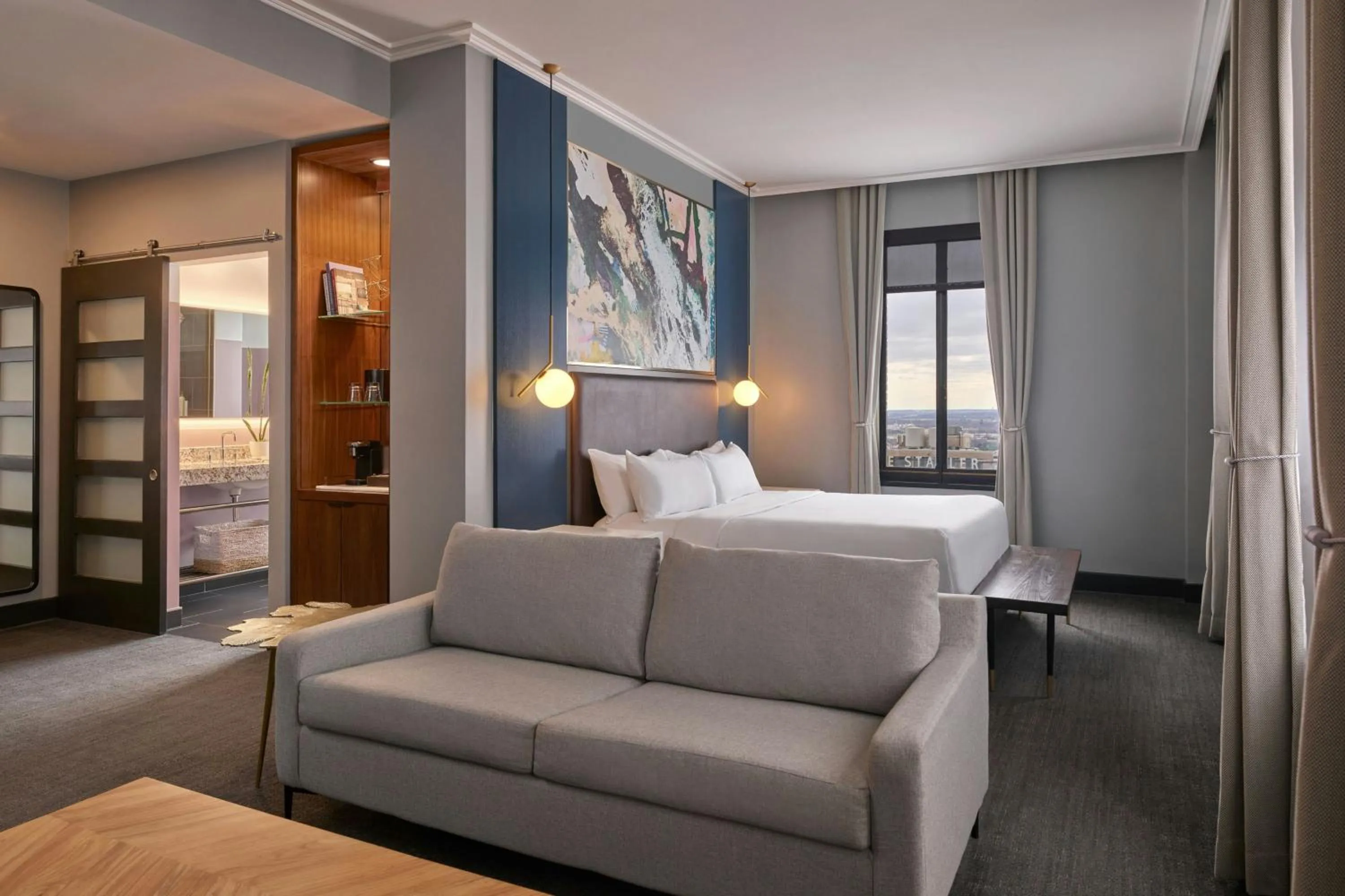 Photo of the whole room, Bed in Renaissance Saint Elm Dallas Downtown Hotel