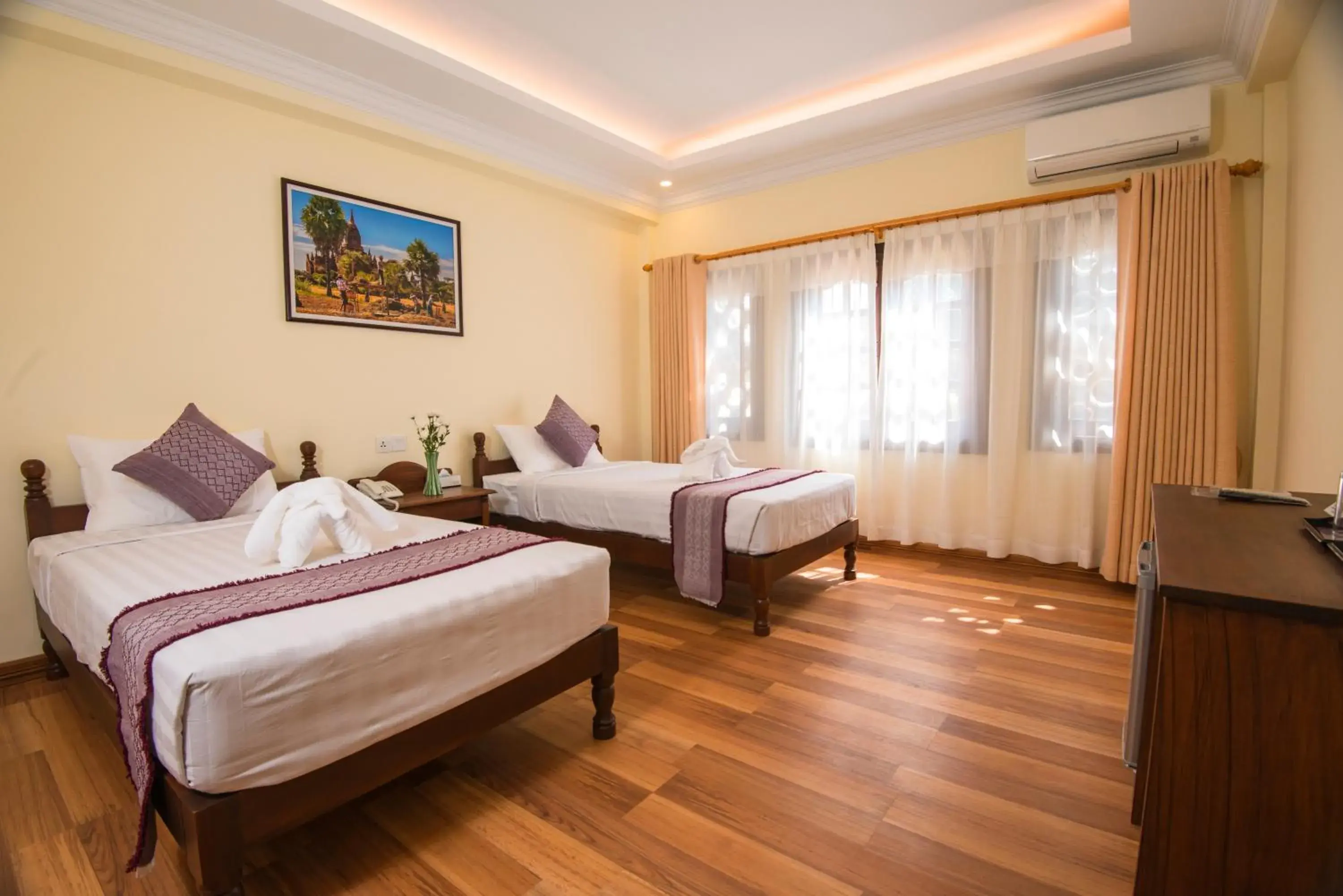 Deluxe Twin Room in Bagan View Hotel Deluxe Twin Room in Bagan View Hotel