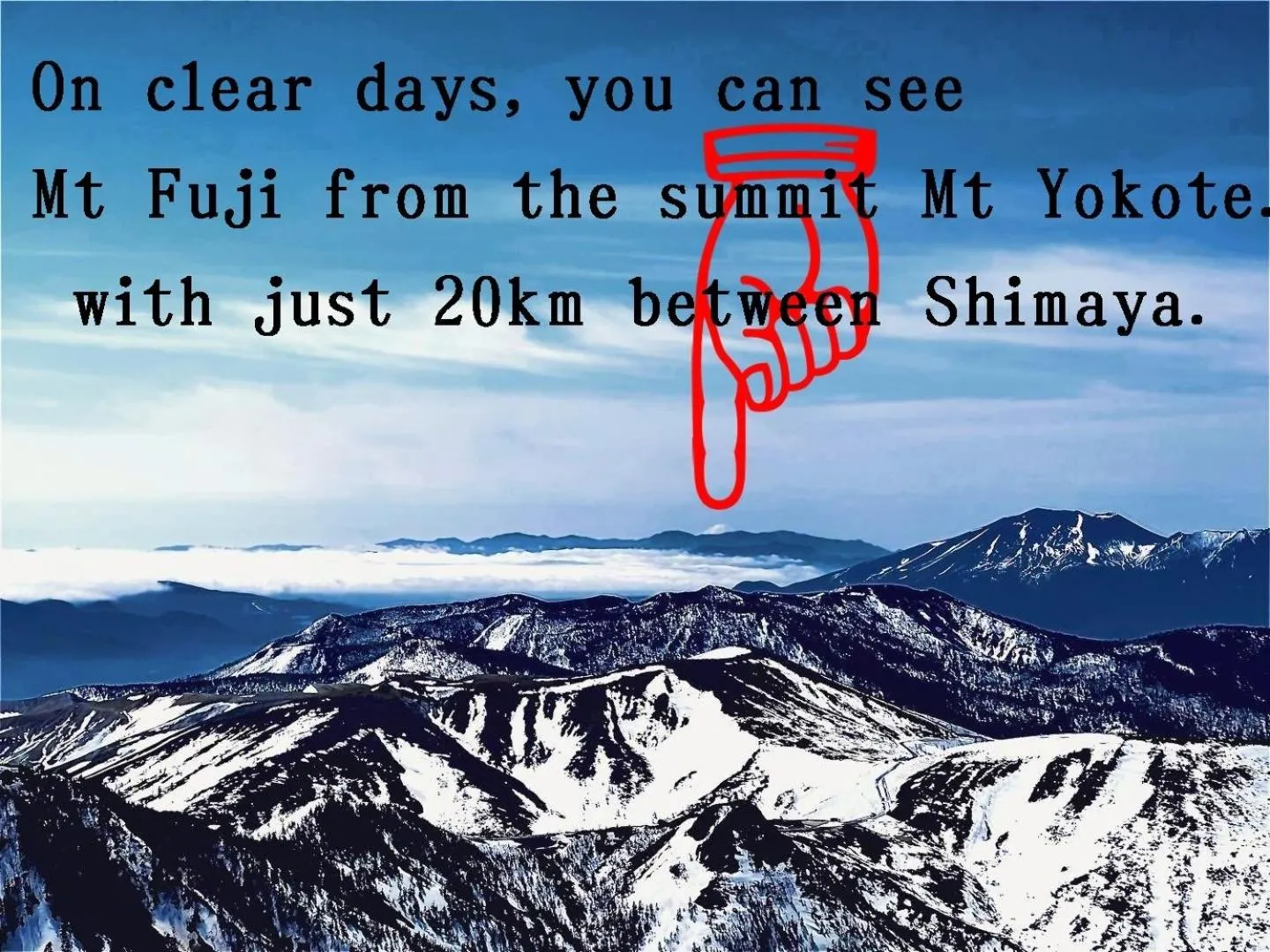 Mountain view in Shimaya