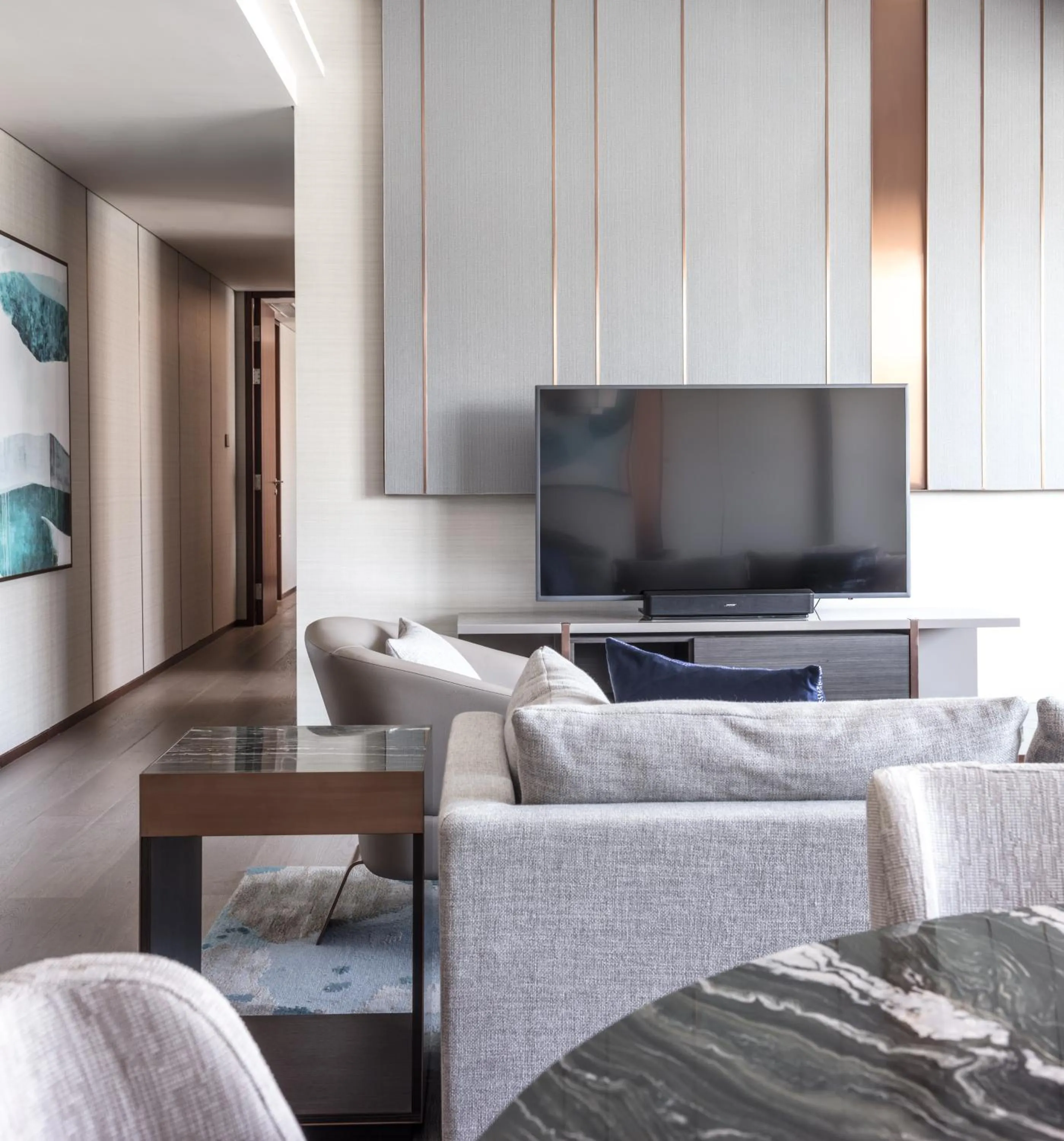 Living room in Fraser Suites Dalian