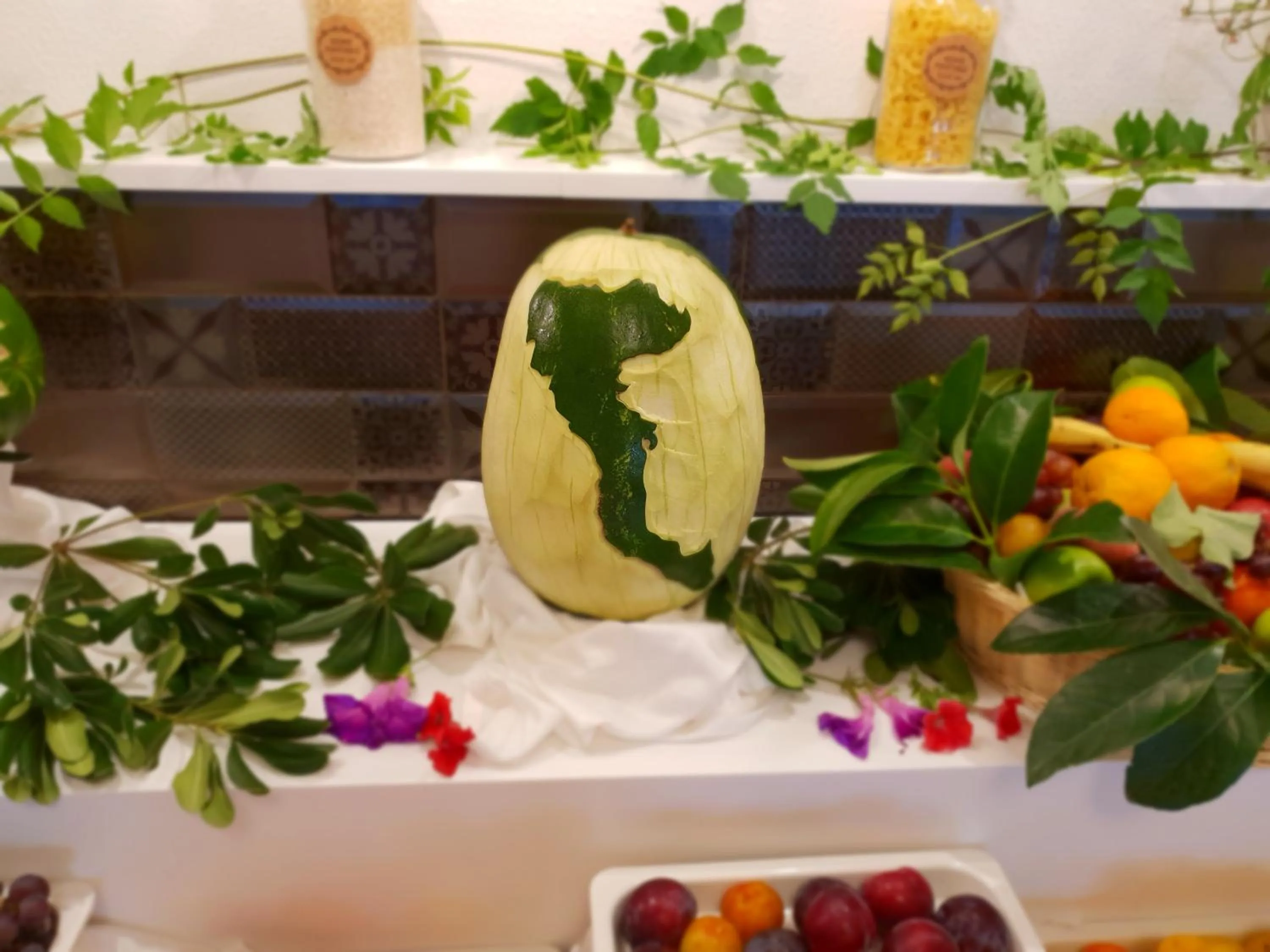 Decorative detail in Elea Beach Hotel