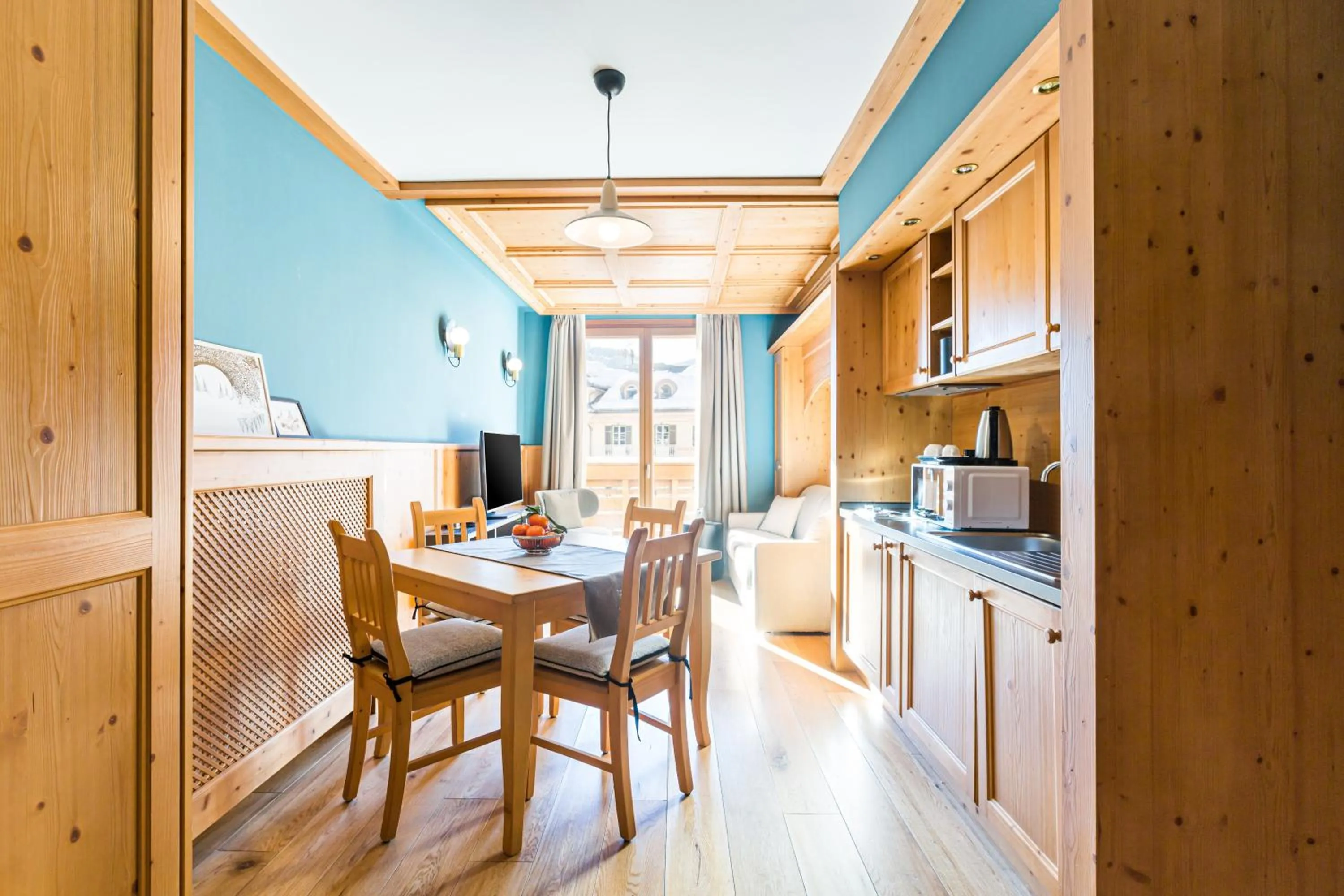 Kitchen or kitchenette in Radisson Residences Savoia Palace Cortina d’Ampezzo