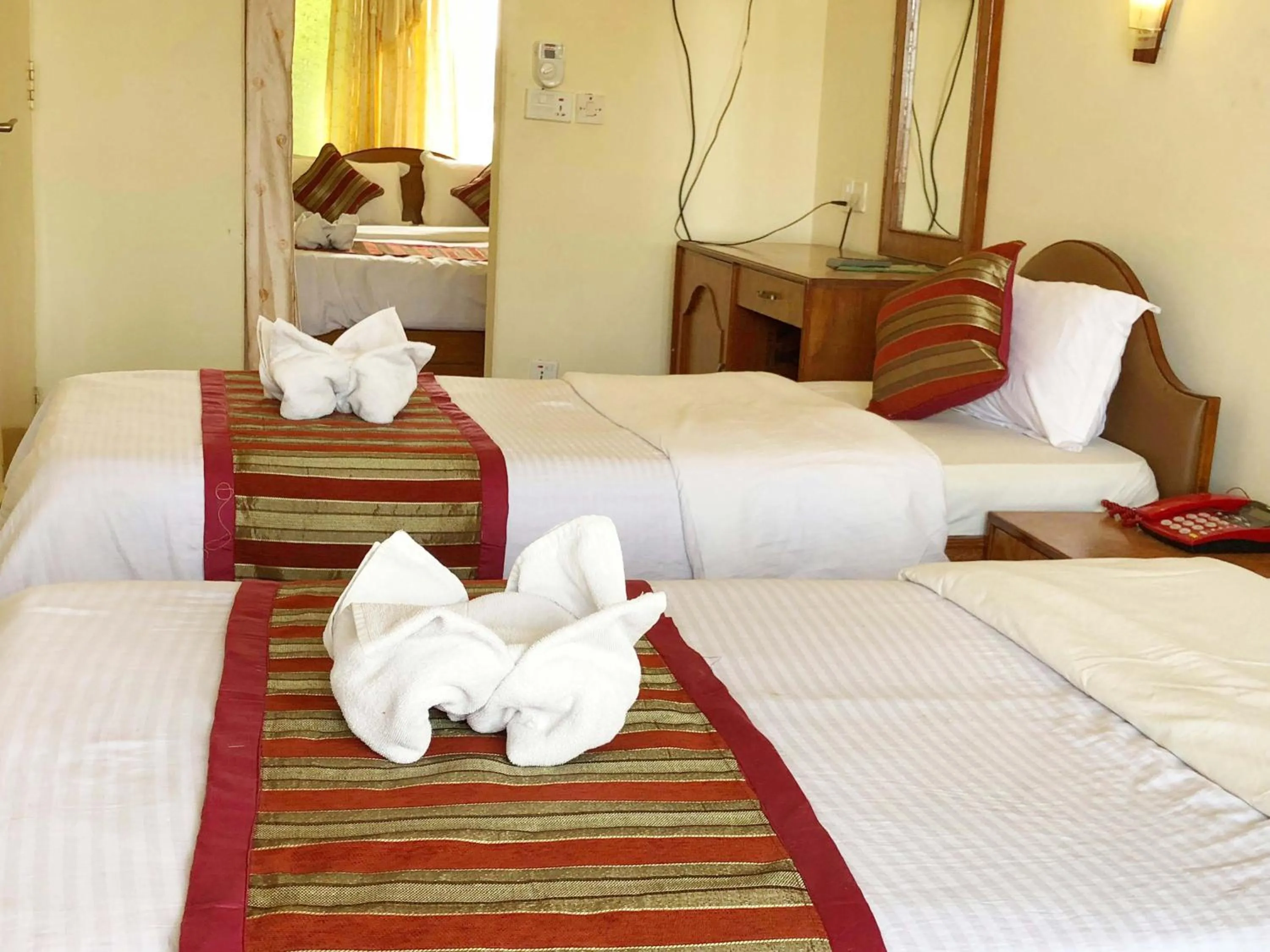 Decorative detail, Bed in Hotel Grand Holiday