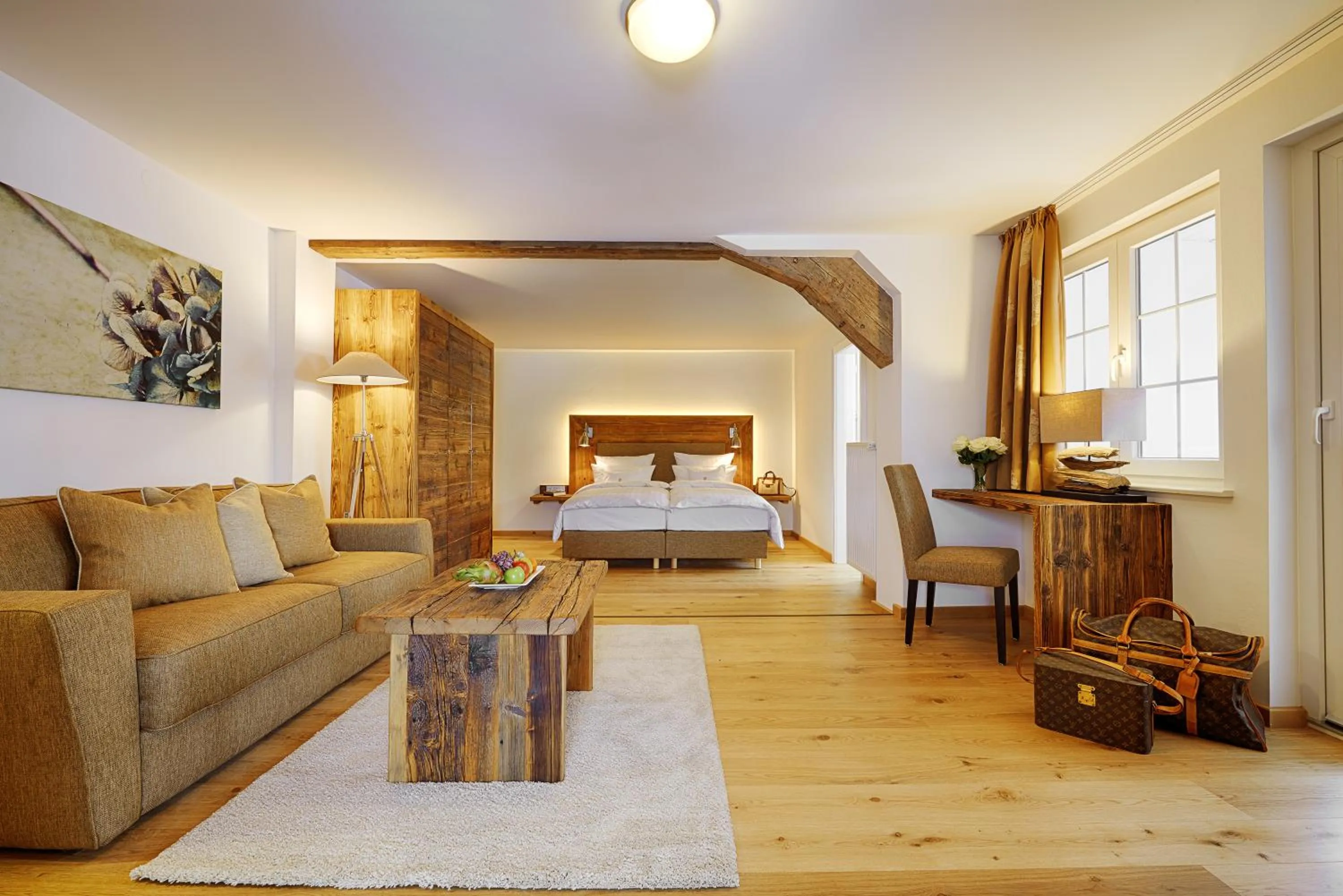 Photo of the whole room, Bed in ADLER HÄUSERN Gourmet & Spa Hotel