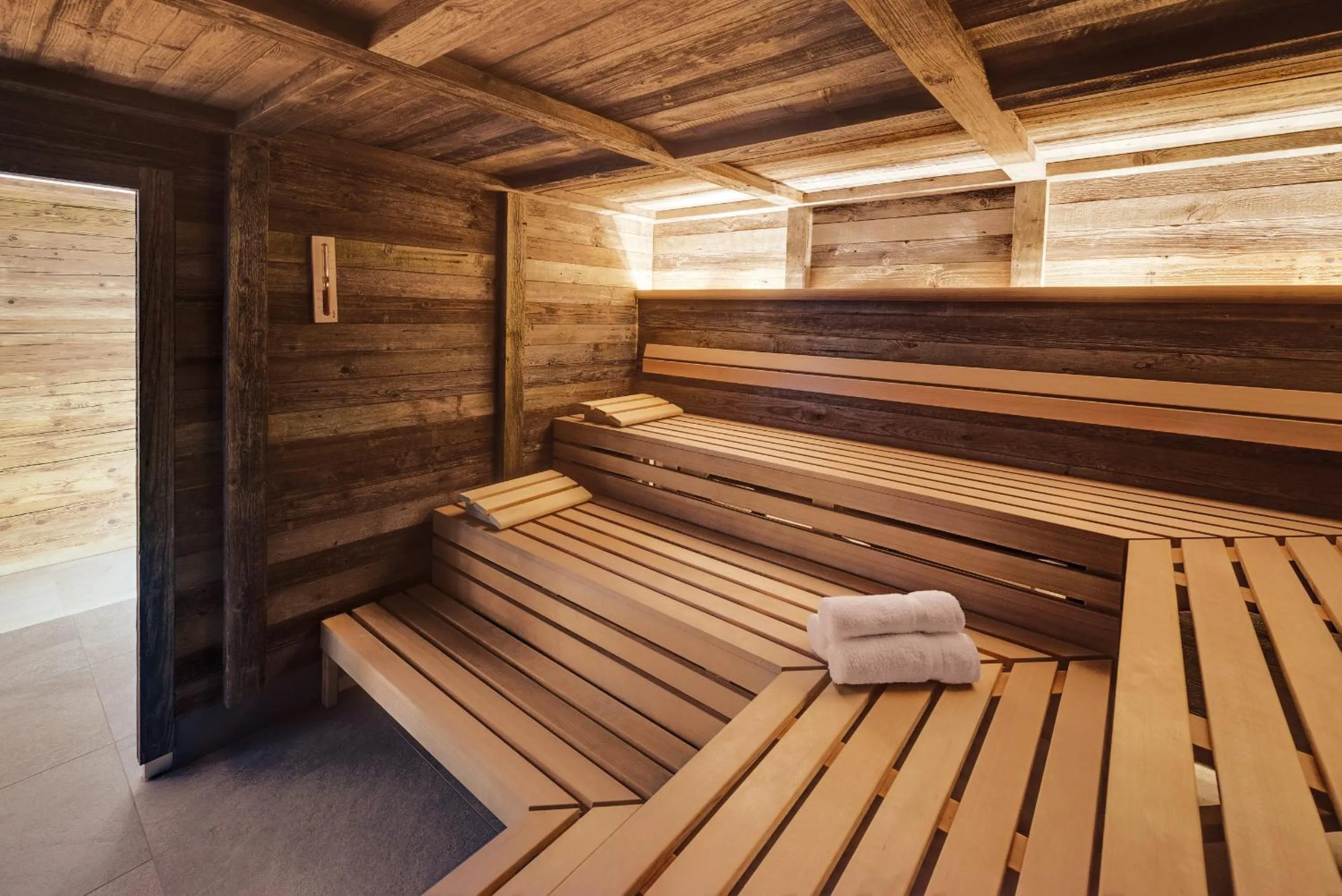 Sauna in ADLER HÄUSERN Gourmet & Spa Hotel
