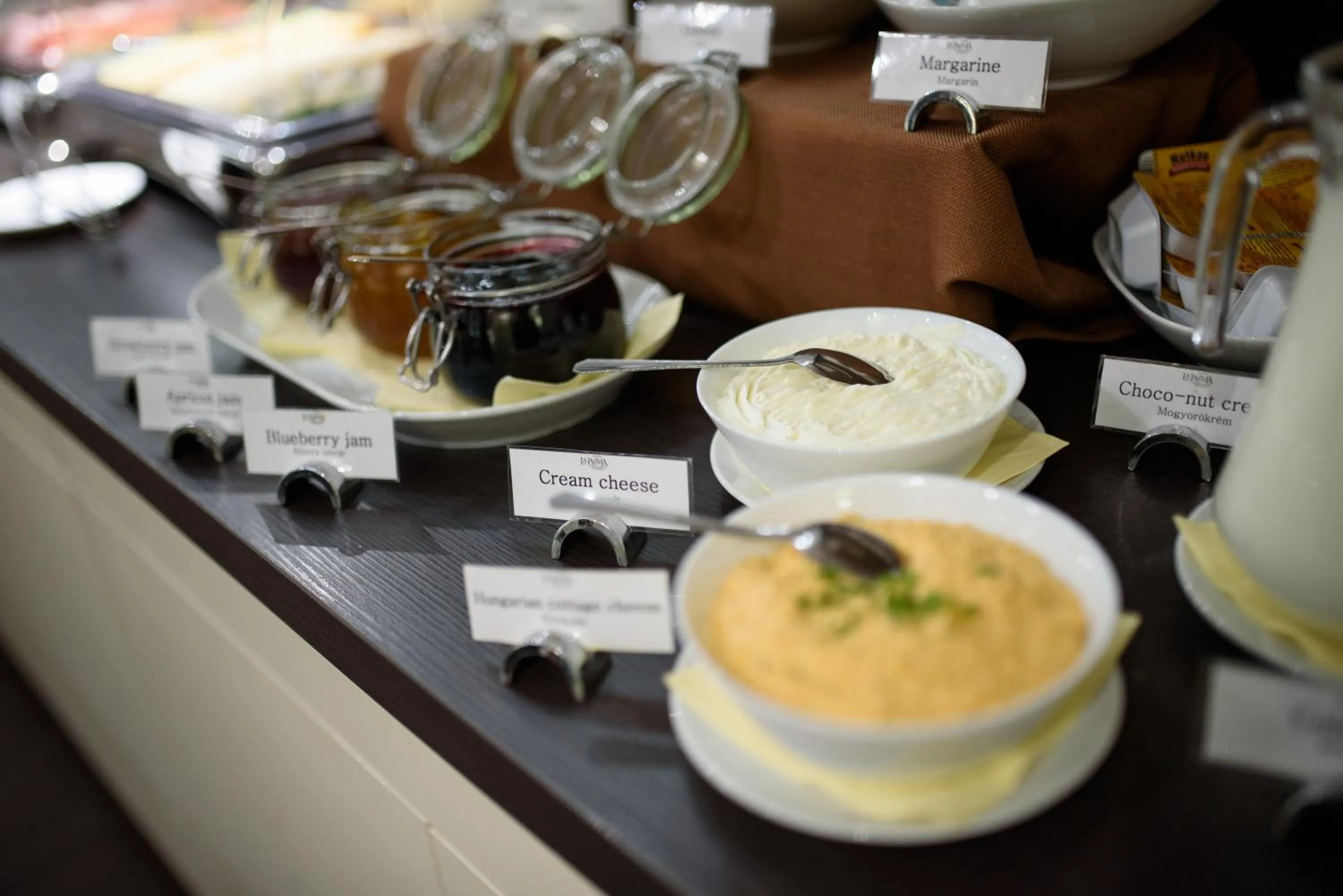 Buffet breakfast in La Prima Fashion Hotel Budapest