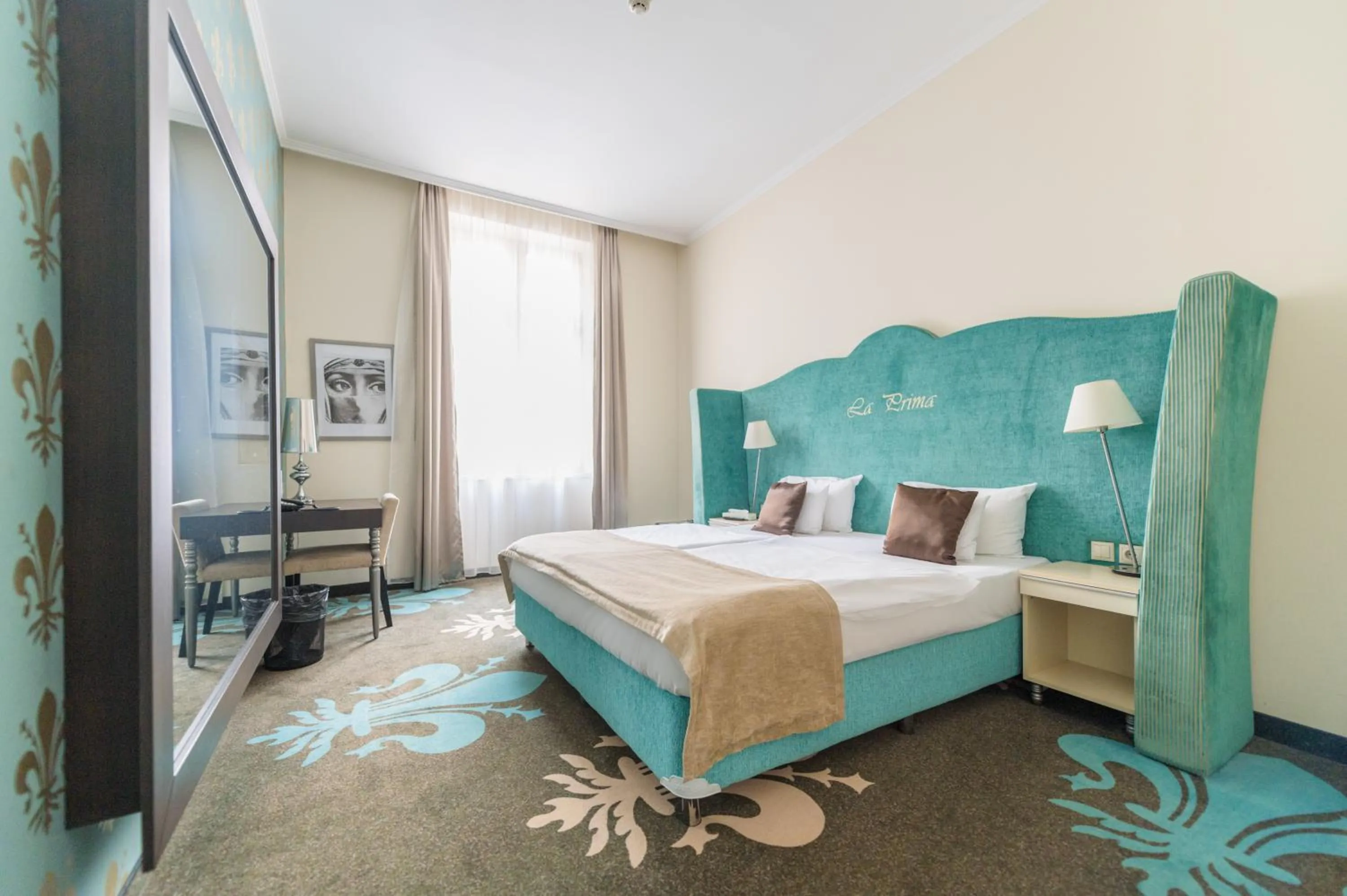 Bedroom, Bed in La Prima Fashion Hotel Budapest