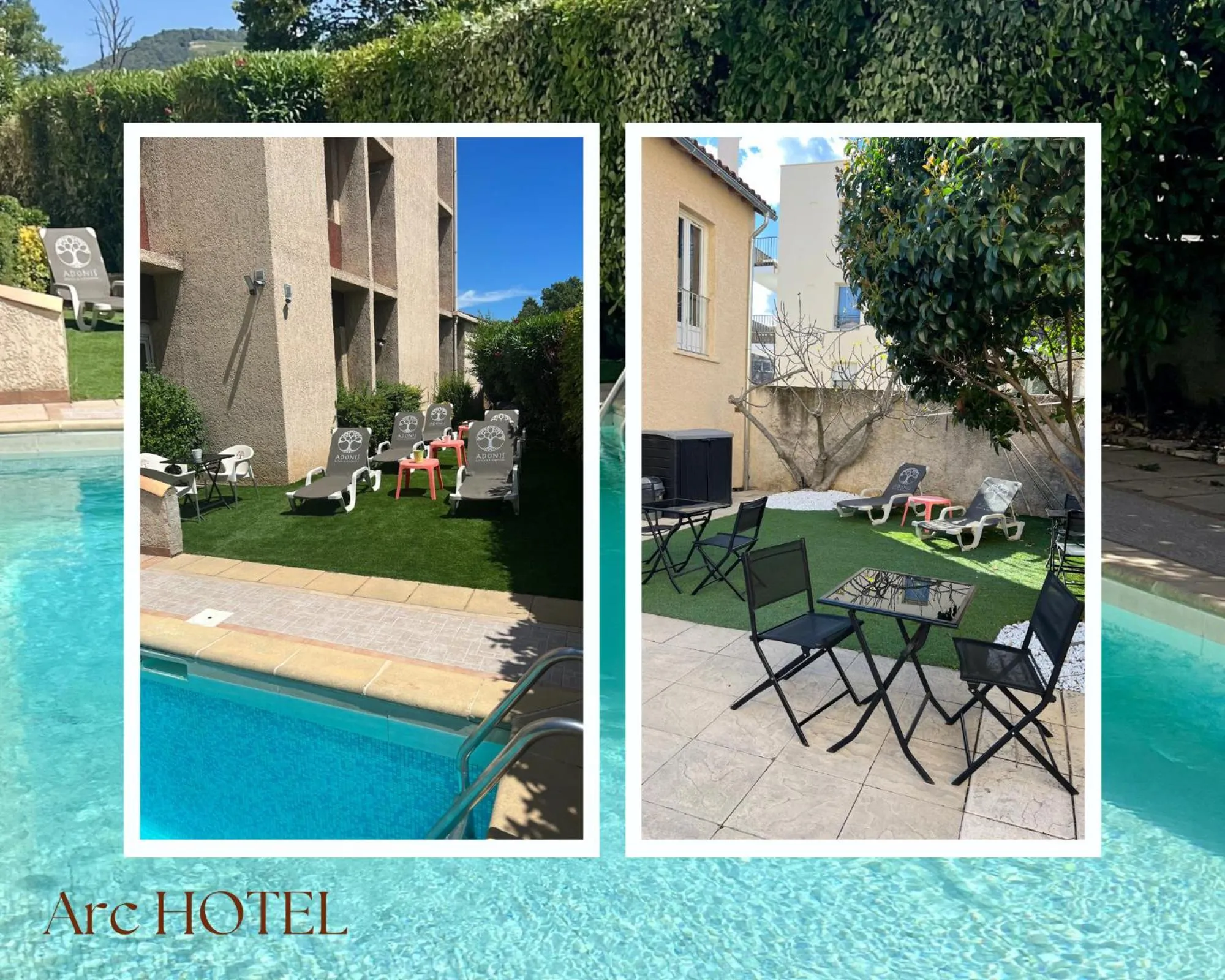 Swimming pool in Adonis Arc Hotel Aix