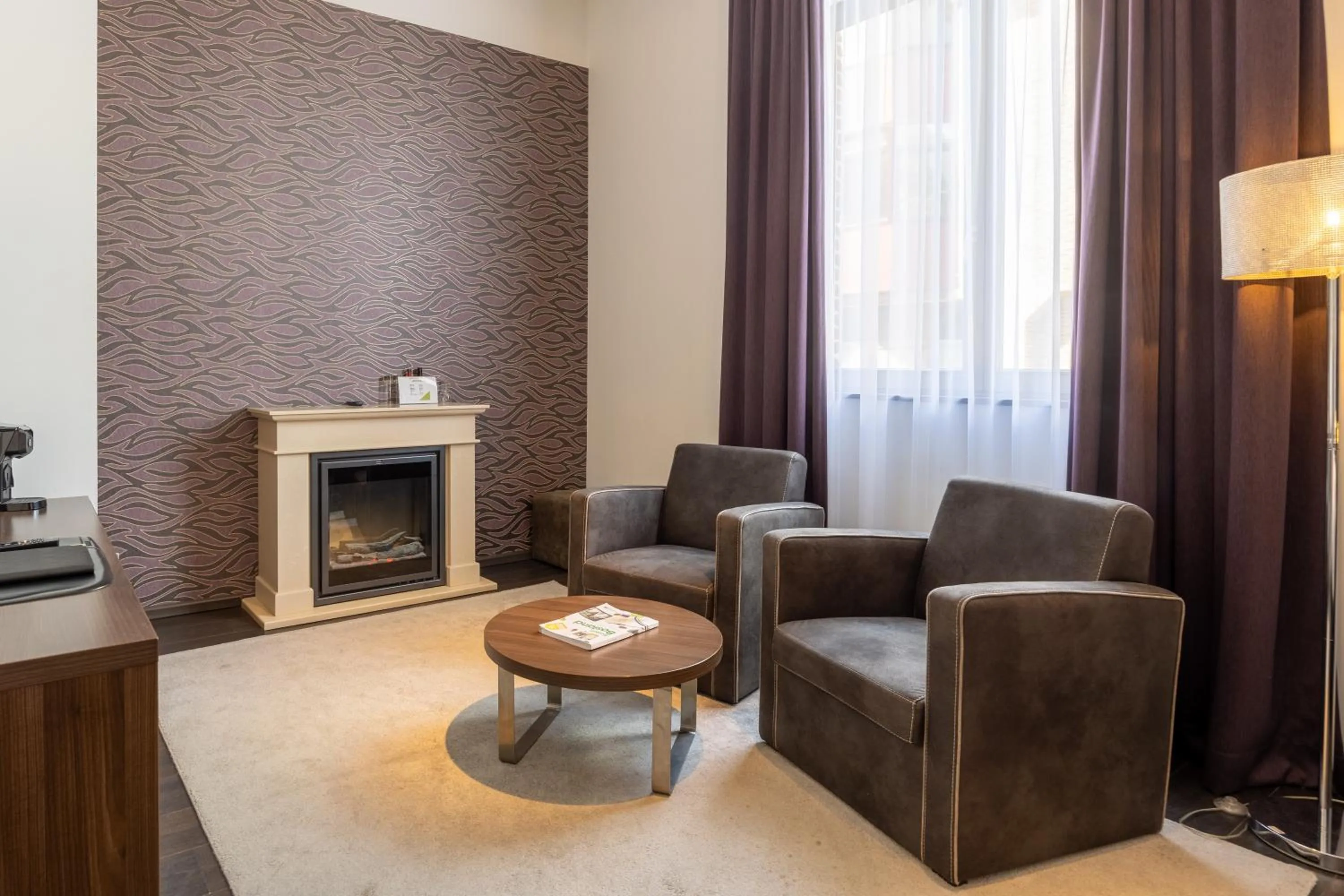 Seating area in Hotel De Boskar Peer