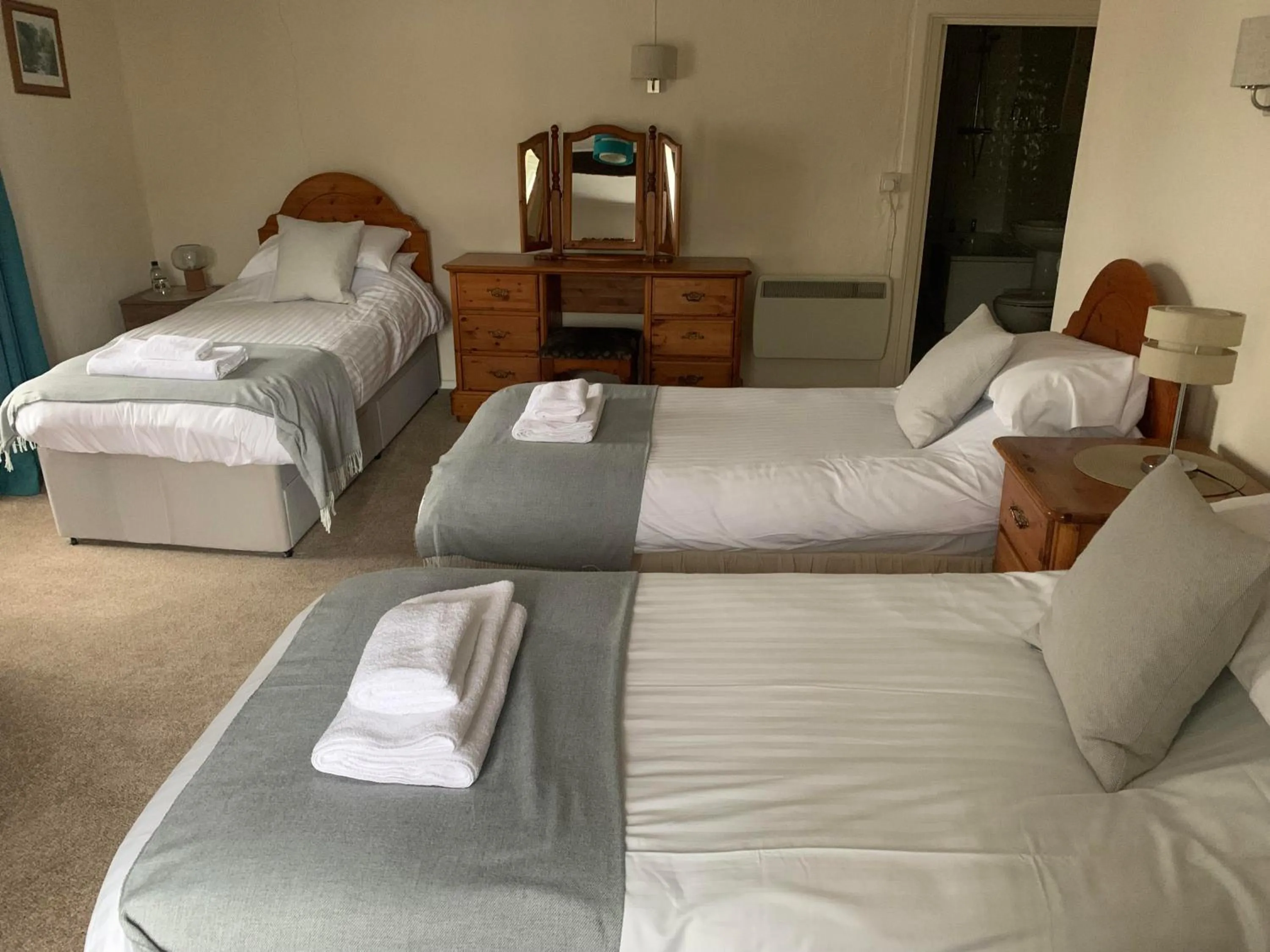 Bed in Half Moon Inn