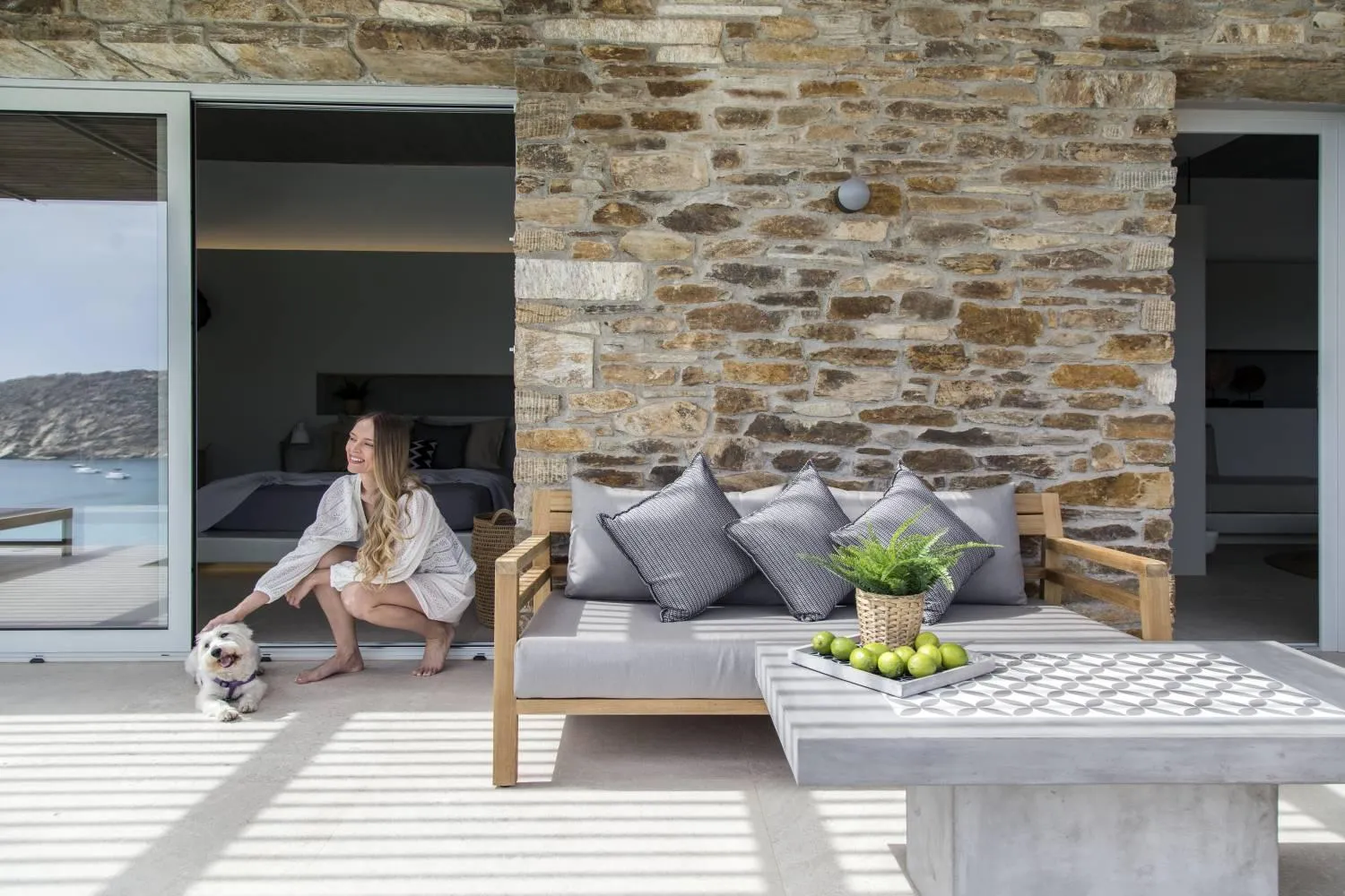 Patio in Hide Out Suites