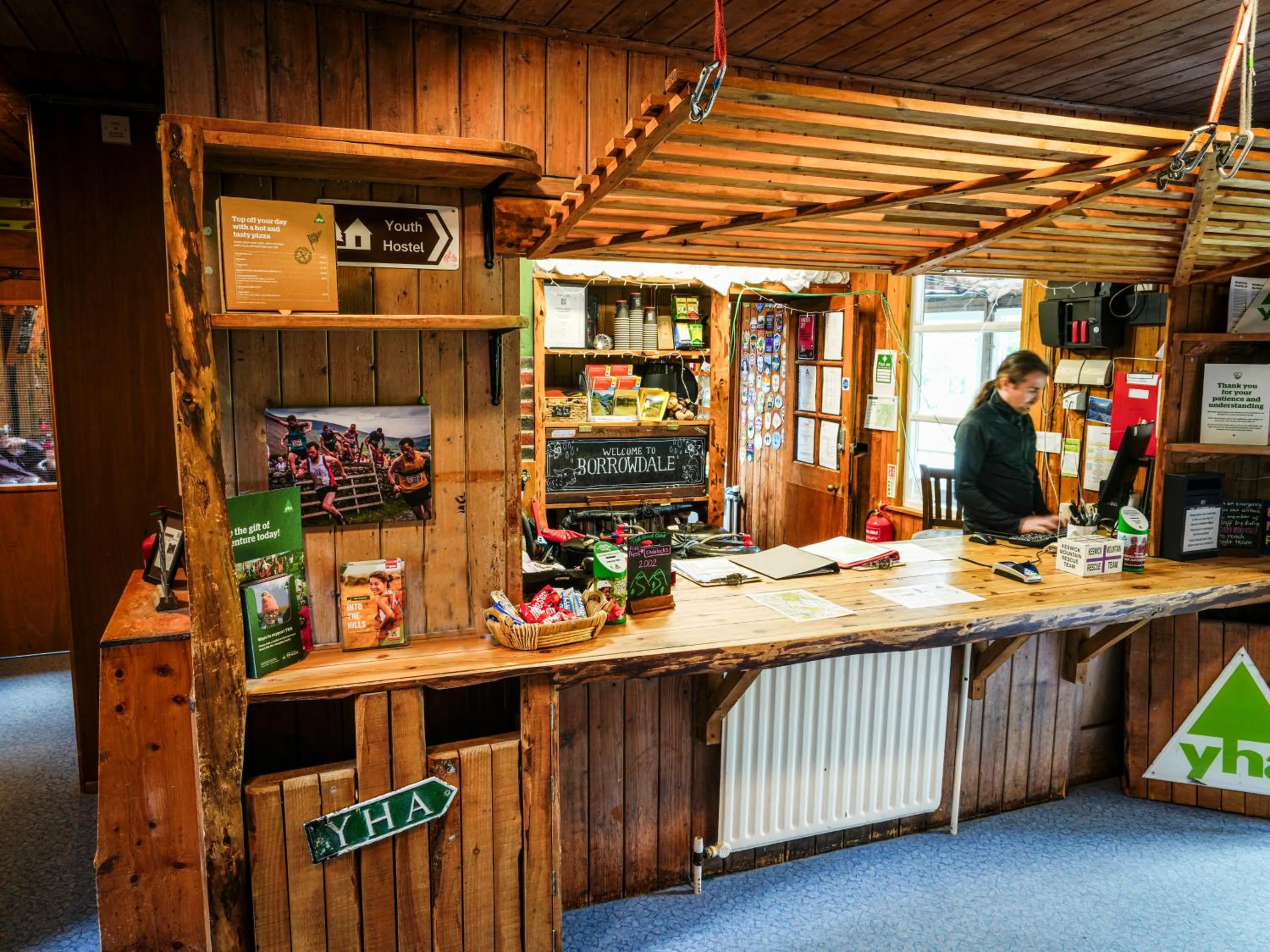 Lobby or reception in YHA Borrowdale