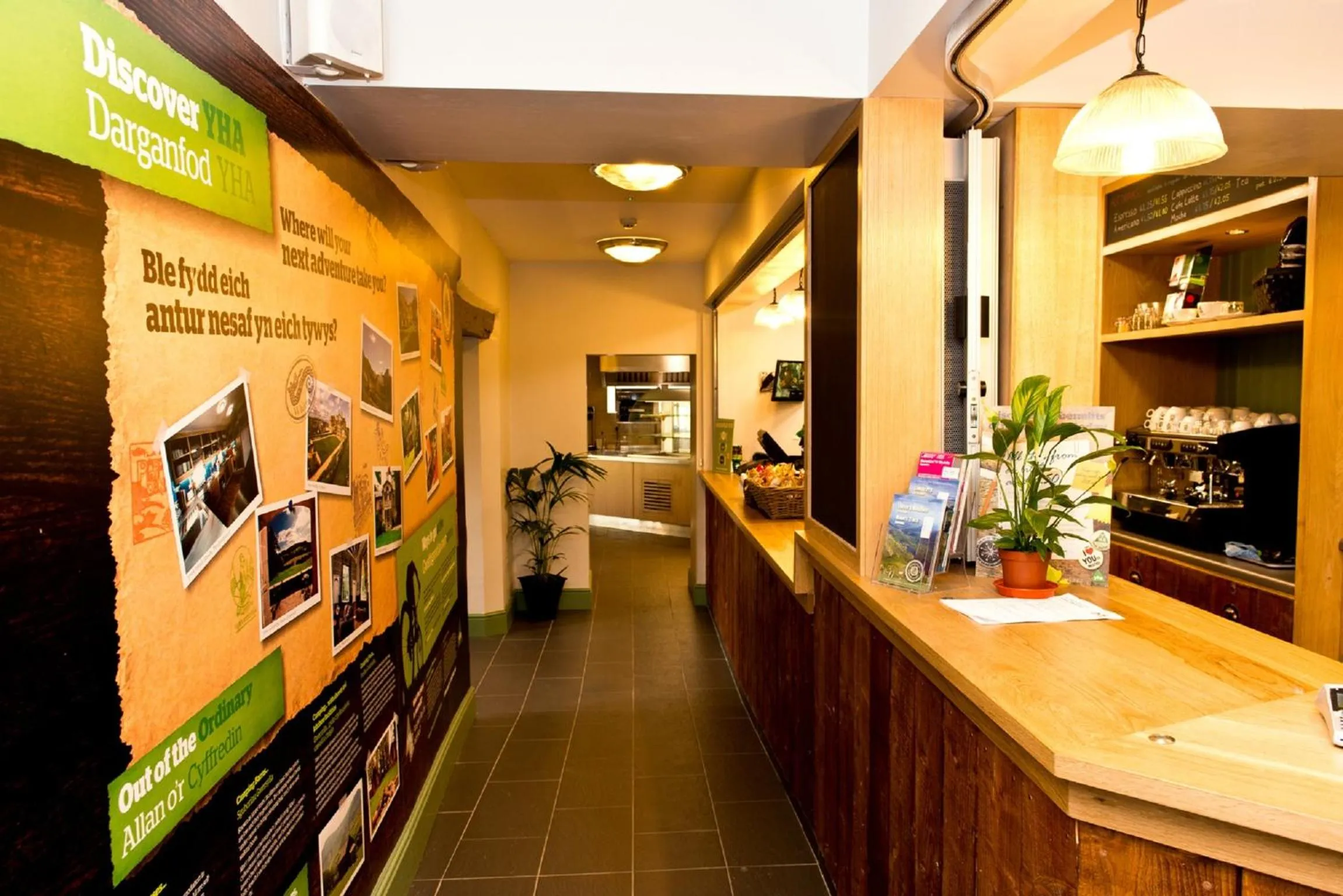 Lobby or reception in YHA Snowdon Pen-y-Pass