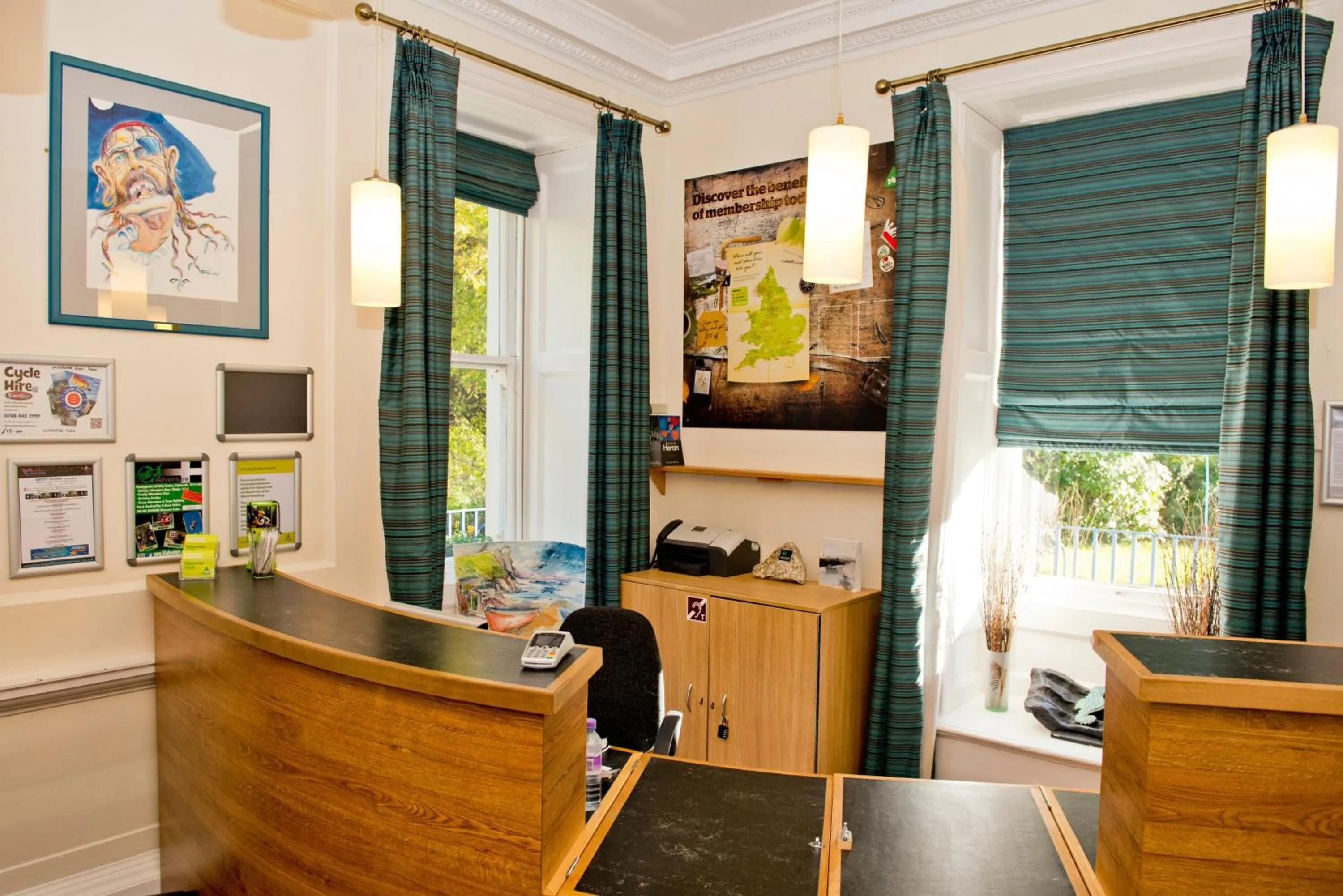 Lobby or reception in YHA Penzance