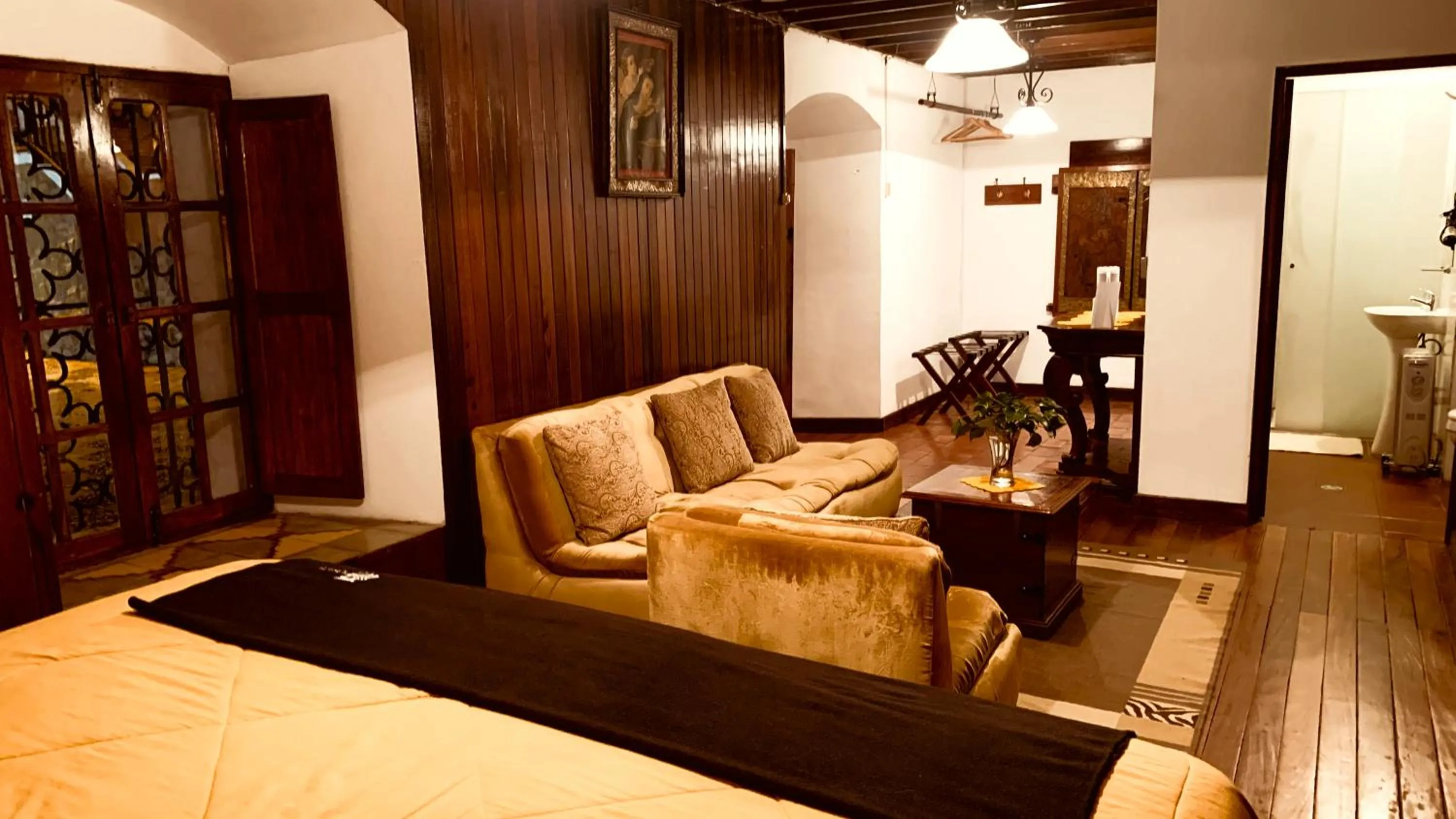 Bed in Hotel Museo Cayara