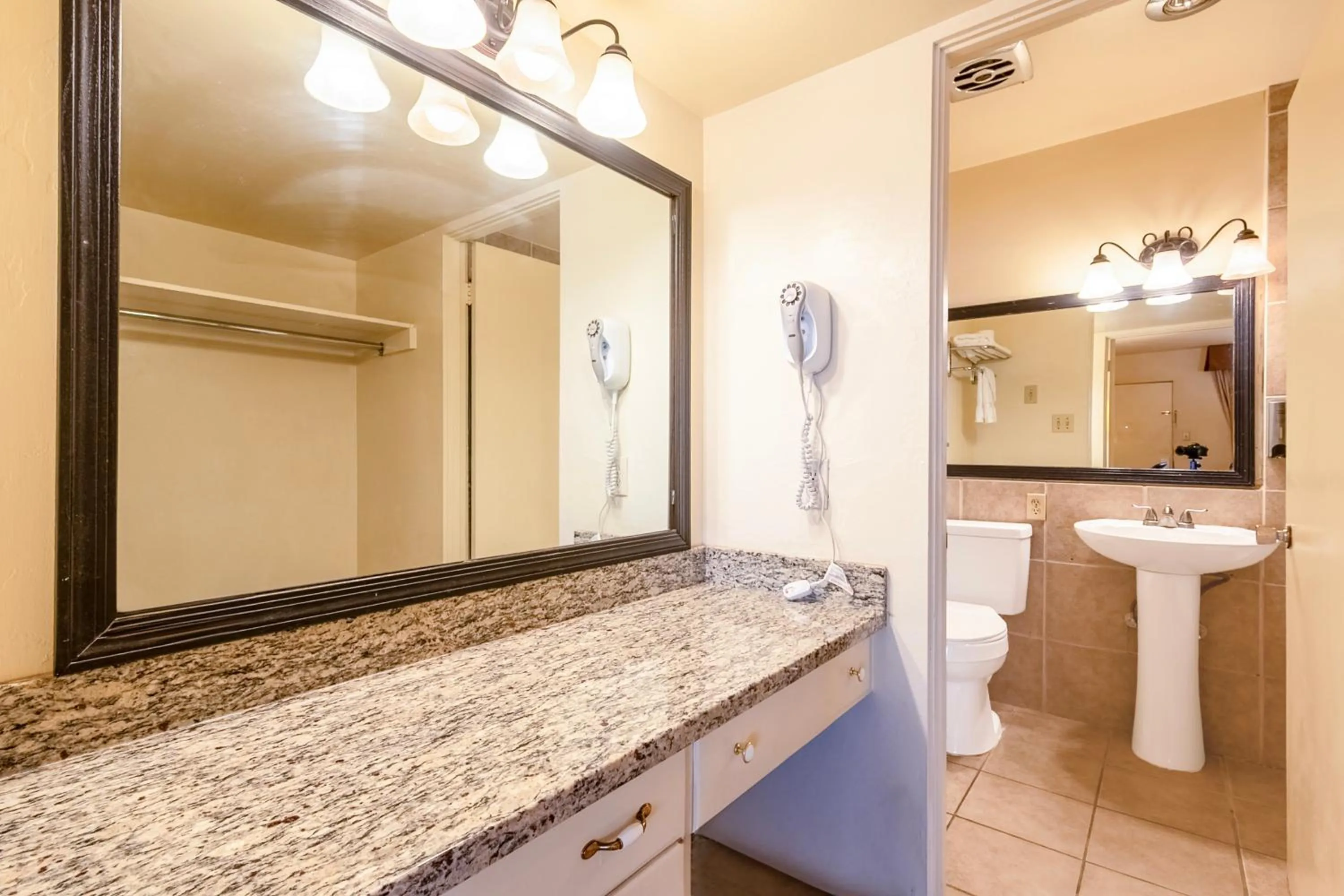 Bathroom in Historic Coronado Motor Hotel by OYO