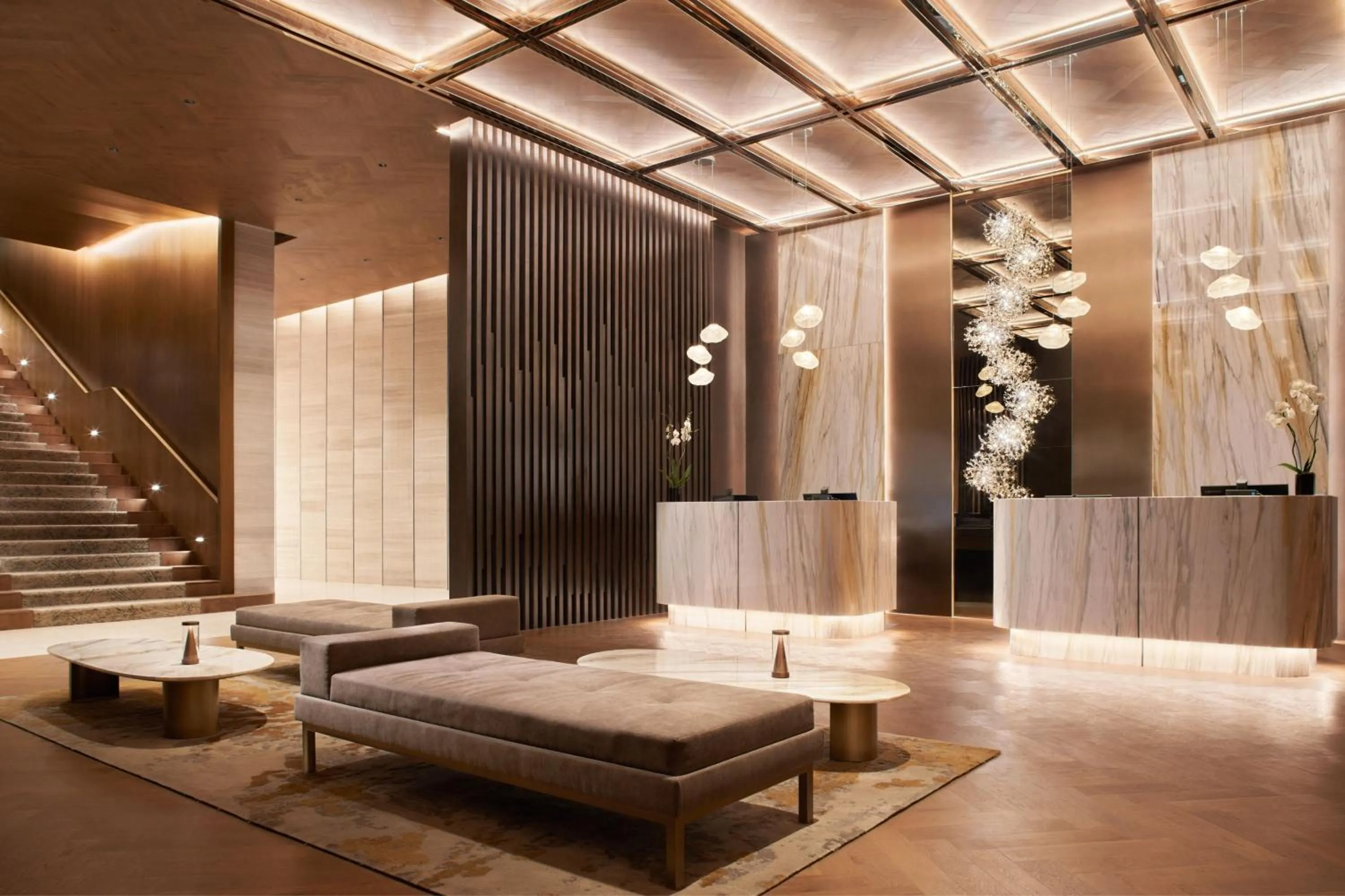 Lobby or reception in JW Marriott Hotel Mexico City Polanco