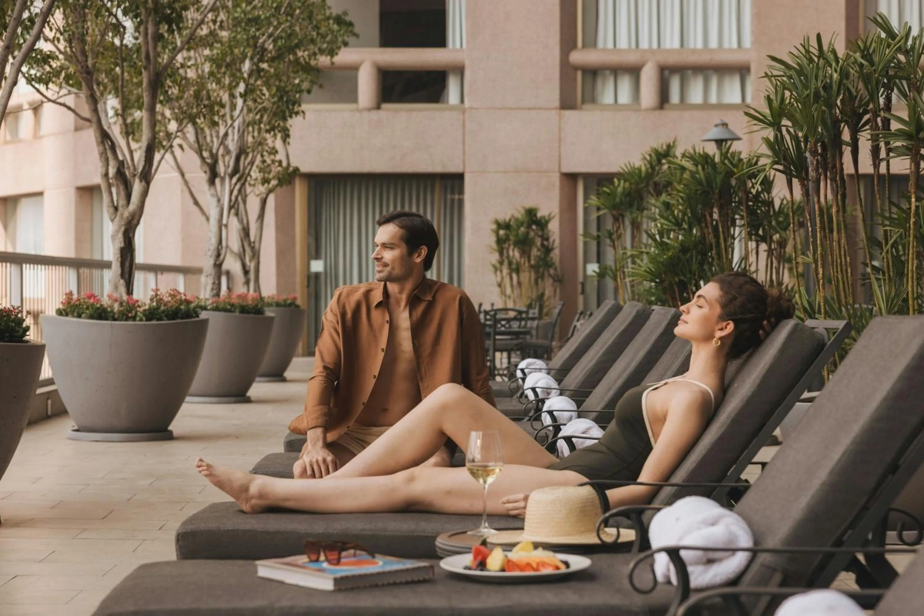 Swimming pool in JW Marriott Hotel Mexico City Polanco