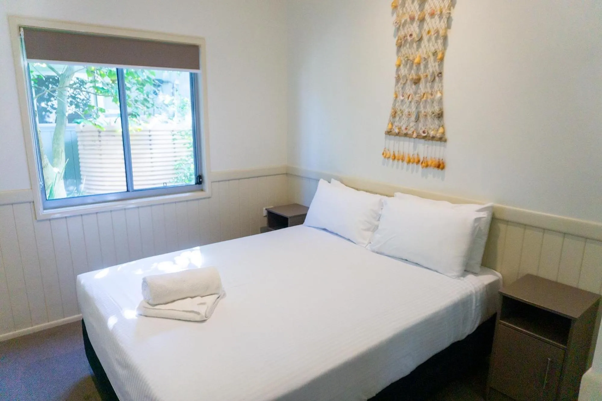 Bed in Fingal Bay Holiday Park