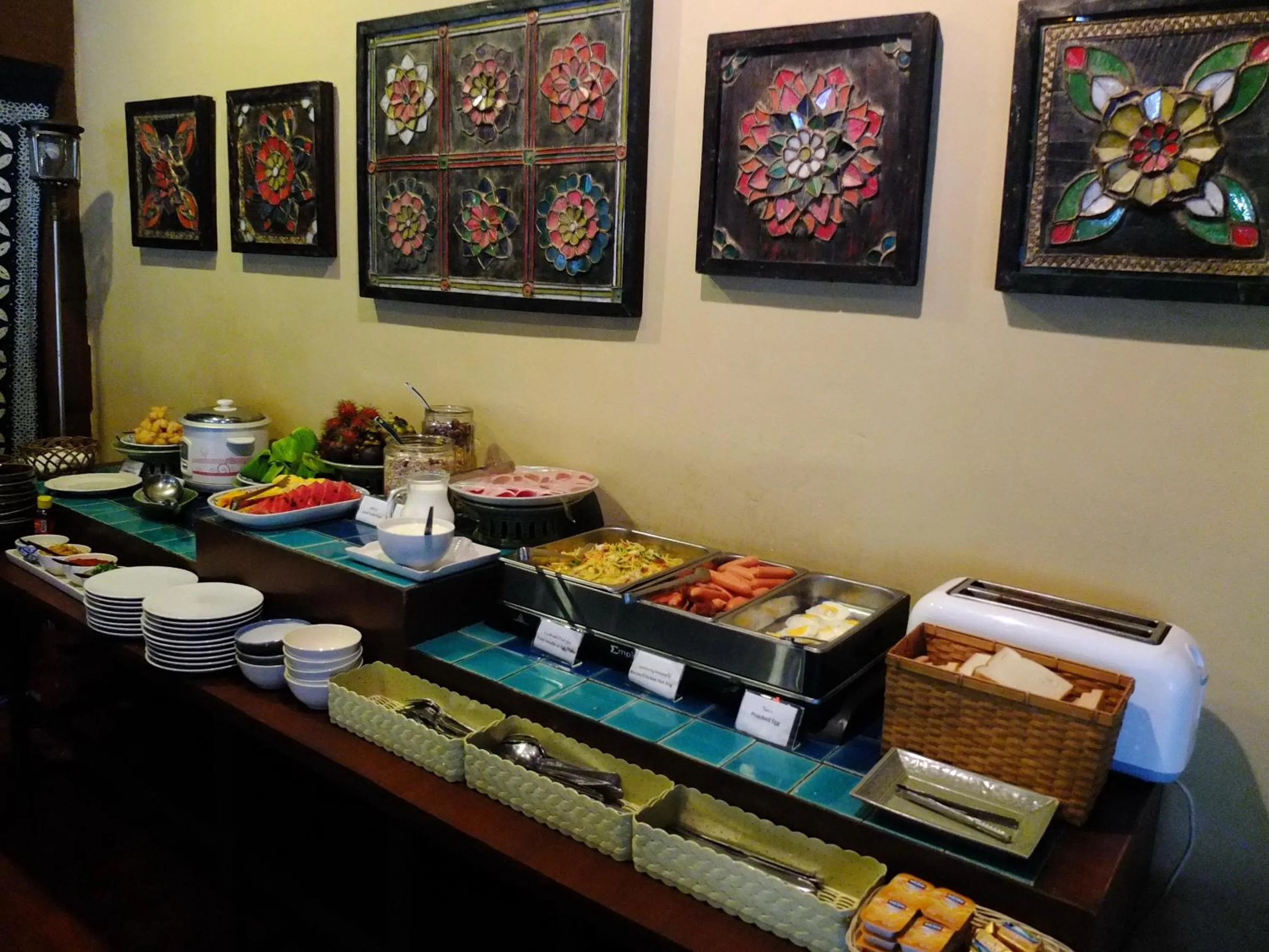 Restaurant/places to eat in Baantawan Guesthouse Pai