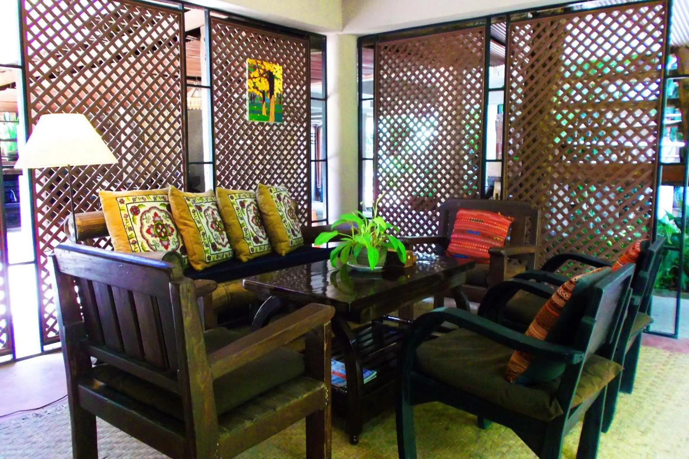 Lobby or reception in Baantawan Guesthouse Pai