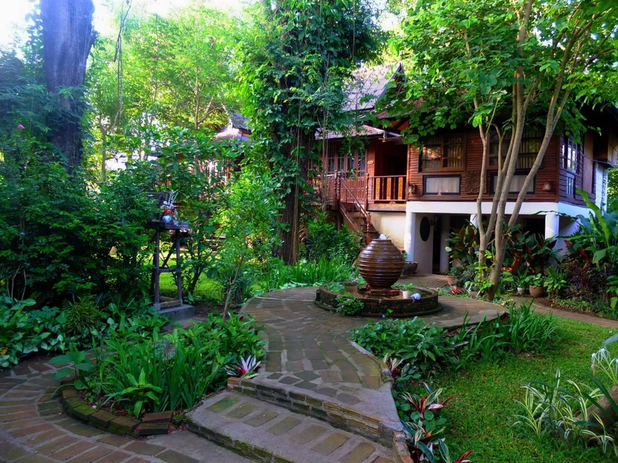 Garden in Baantawan Guesthouse Pai