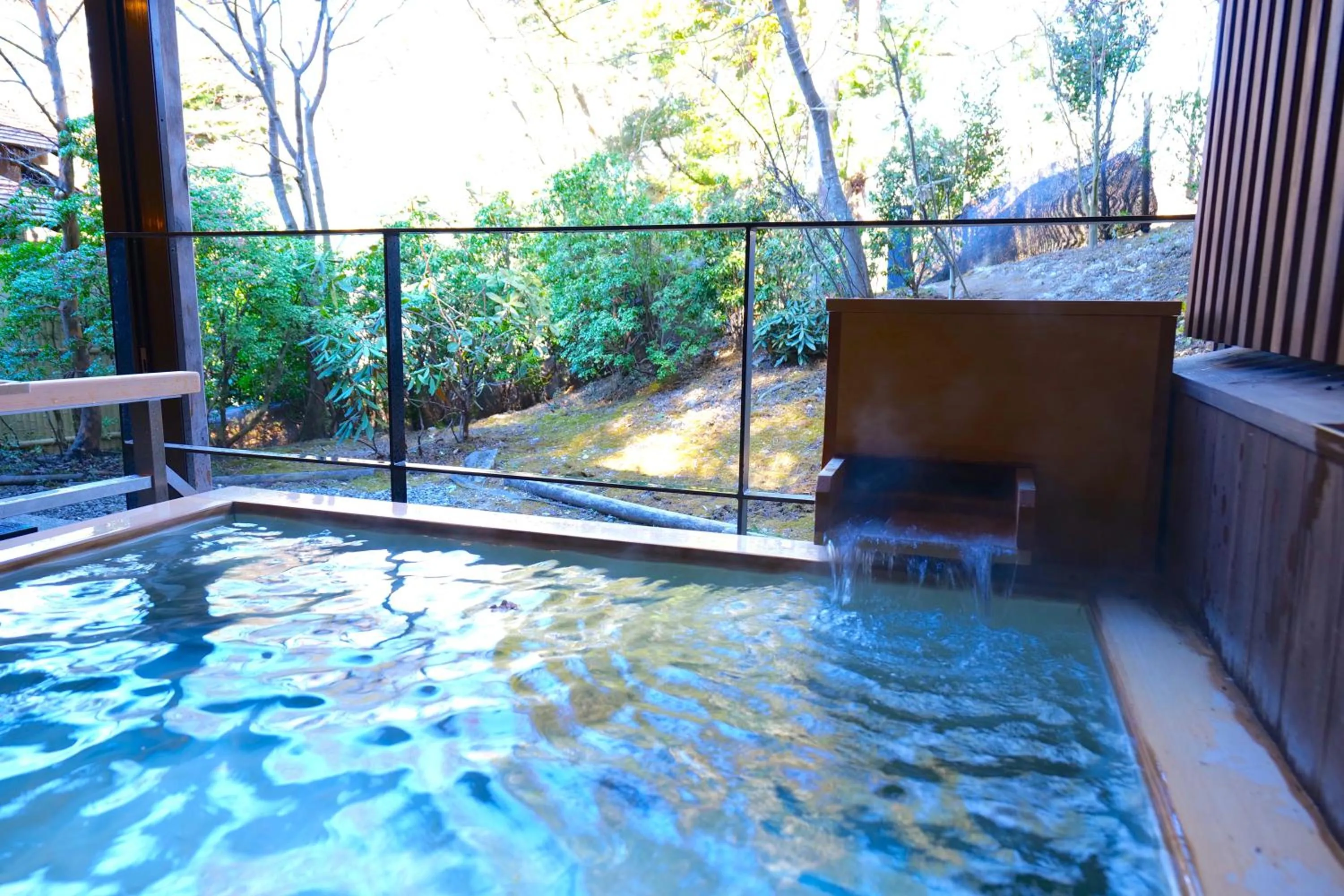 Open Air Bath in Nikko Hoshino Yado