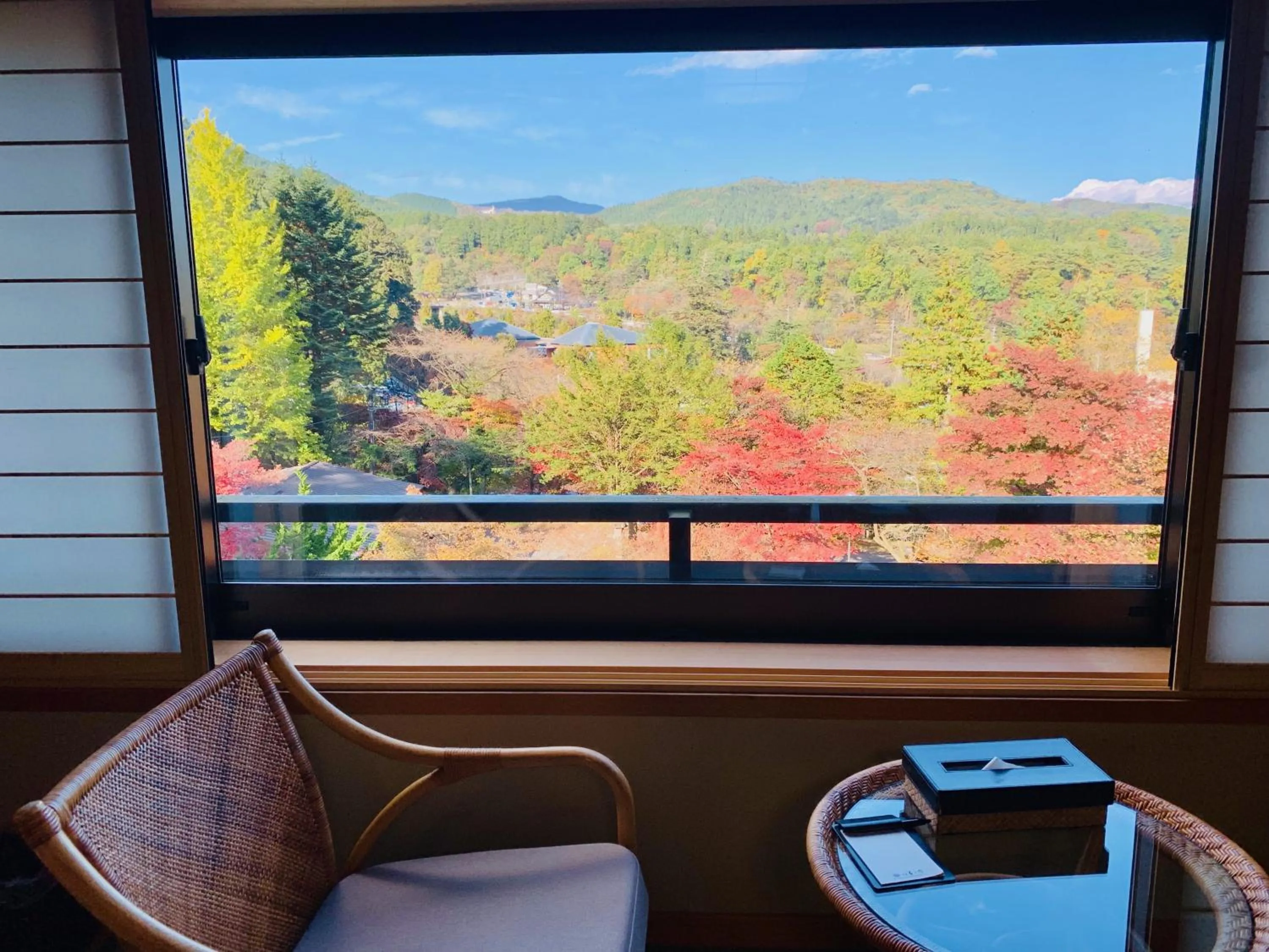 Mountain view in Nikko Hoshino Yado