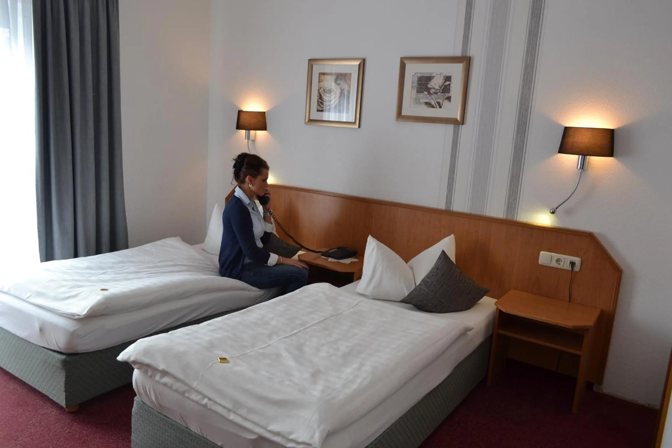 Photo of the whole room, Bed in Hotel & Restaurant Zur Linde