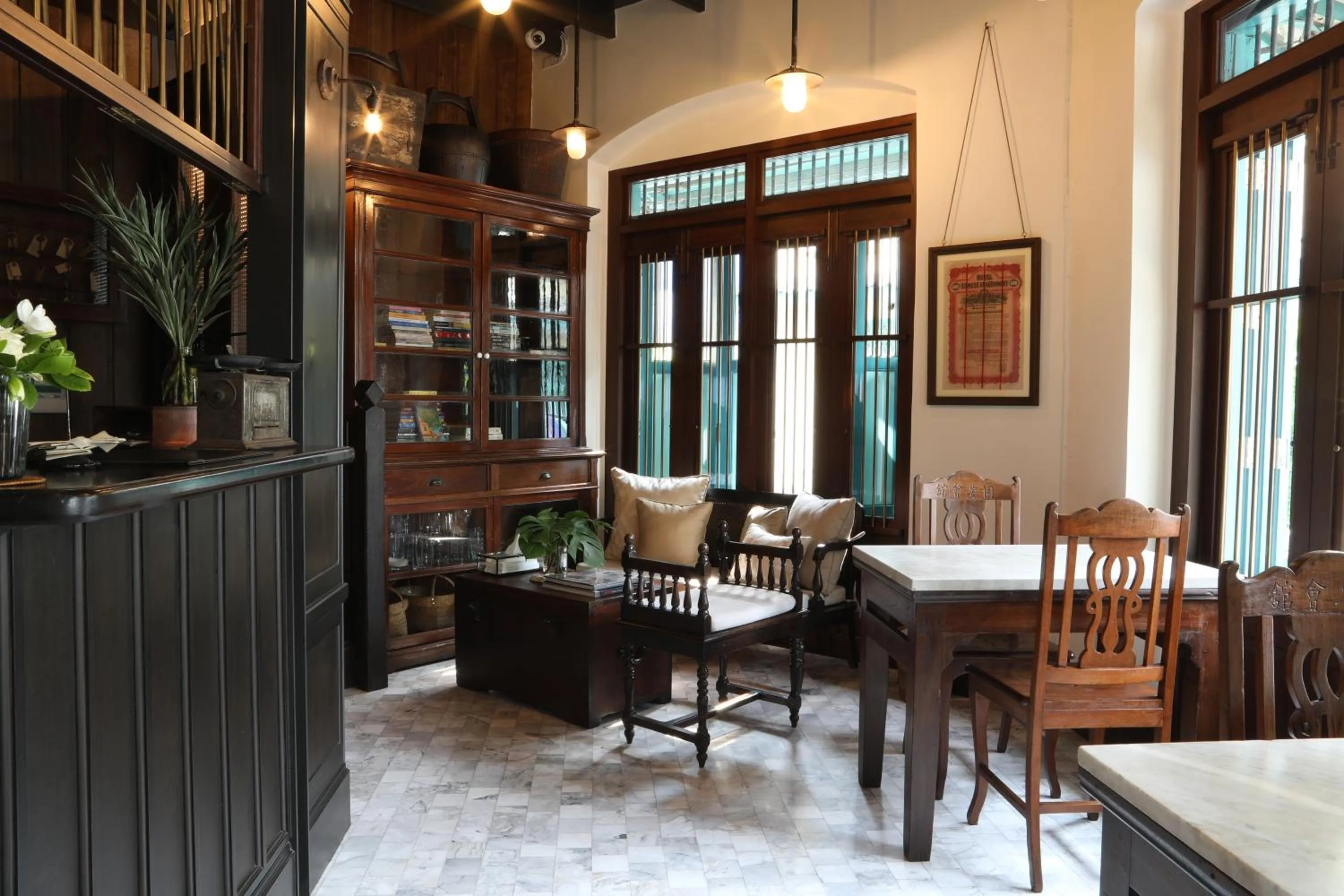 Lobby or reception in 1905 Heritage Corner