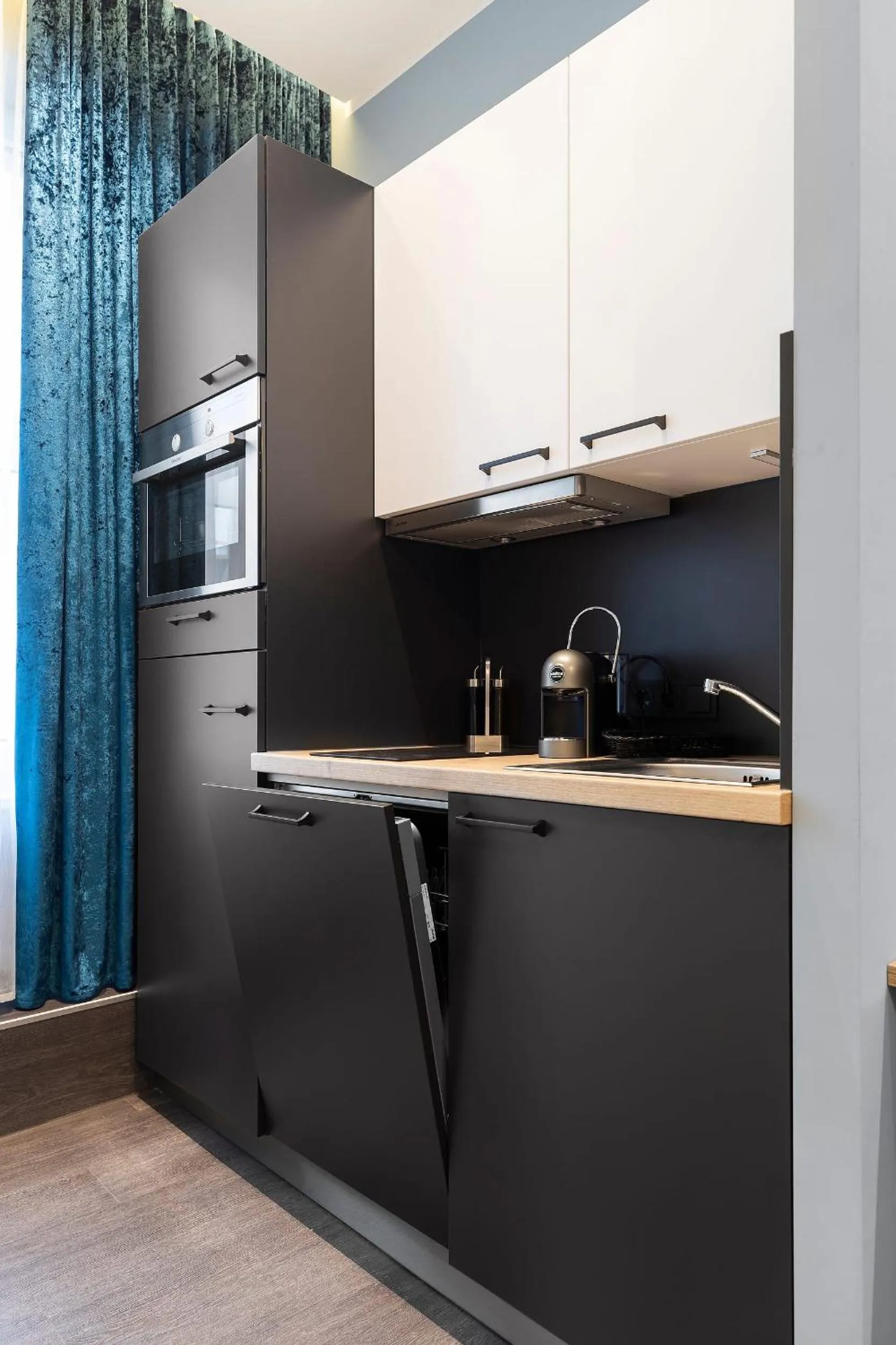 Kitchen or kitchenette in Aparthotel by dasPaul