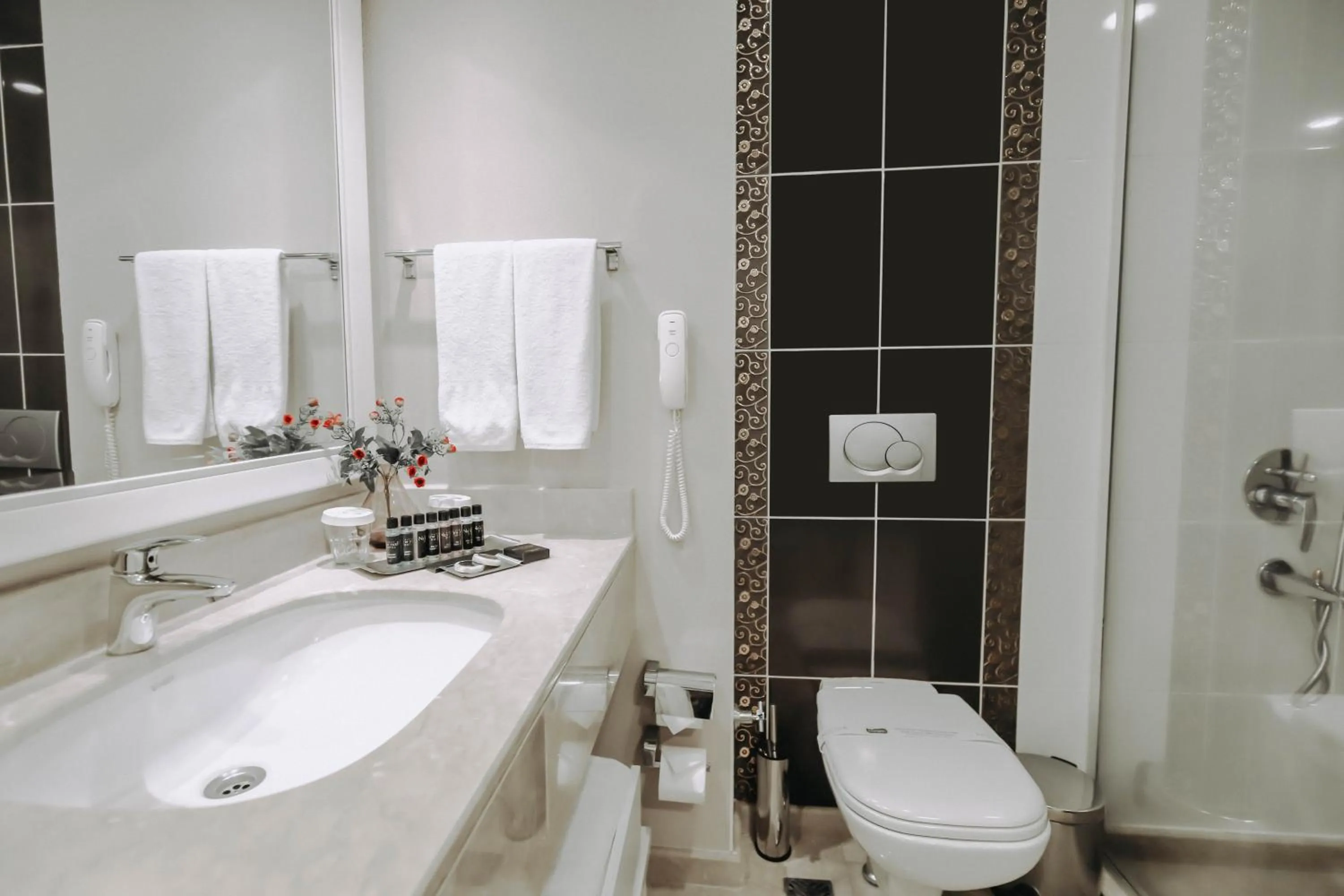 Shower in New Park Hotel