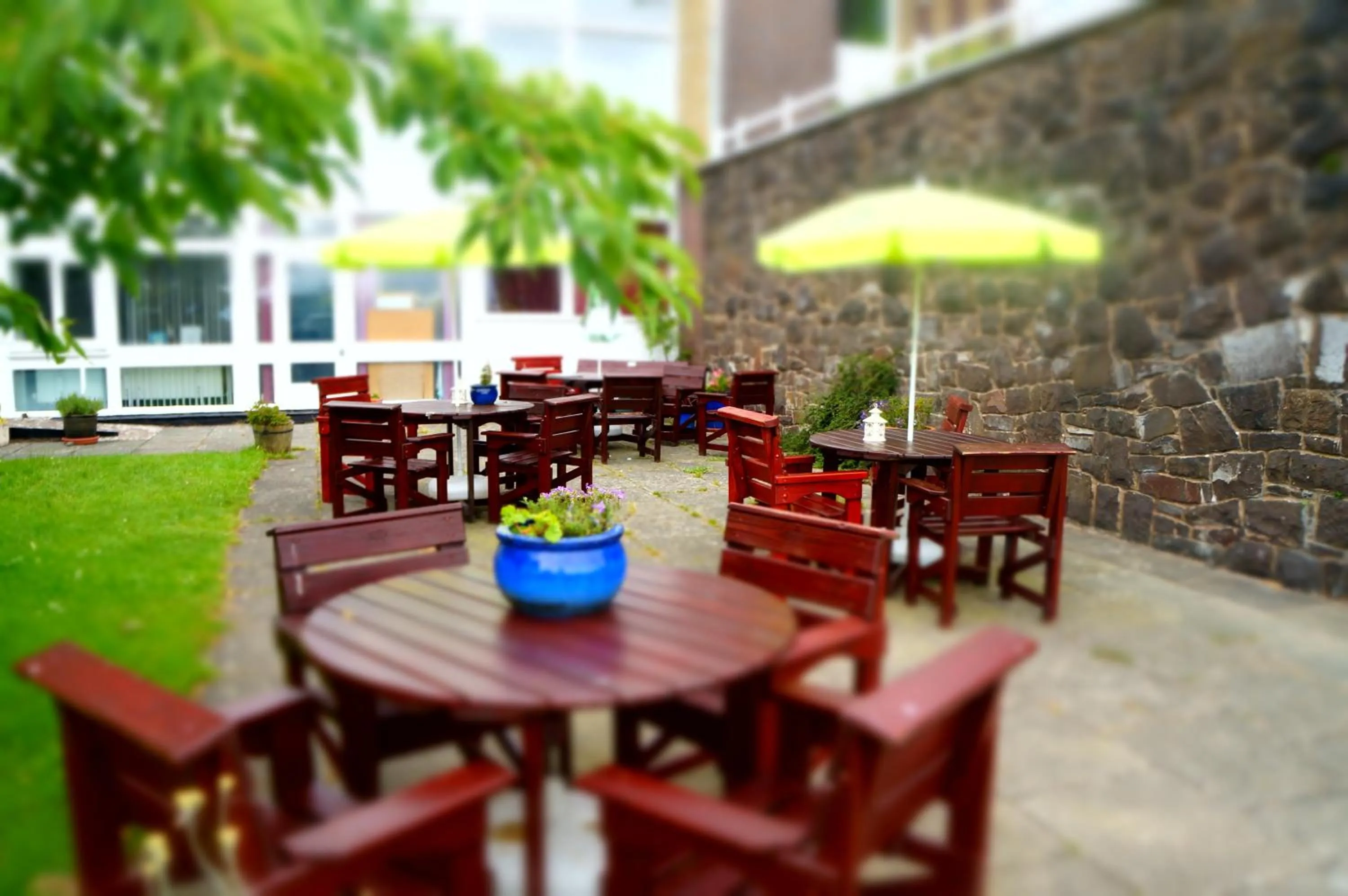 Patio in YHA Conwy