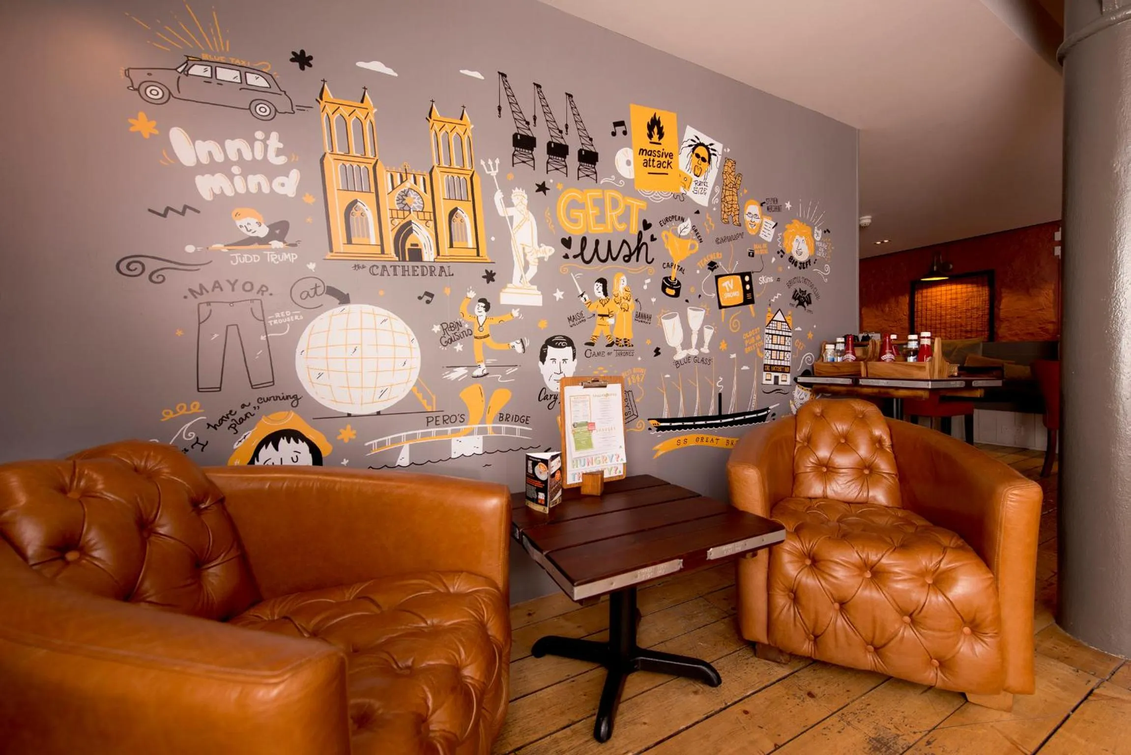 Lobby or reception in YHA Bristol