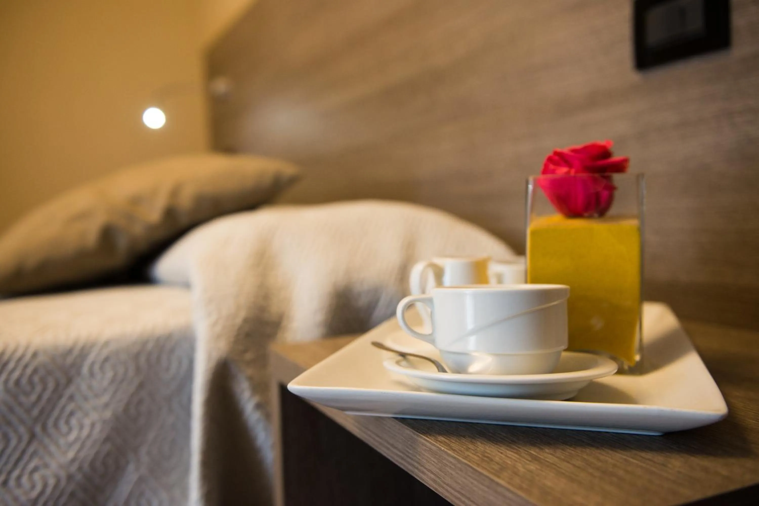 Decorative detail, Bed in Albergo Grappolo D'oro